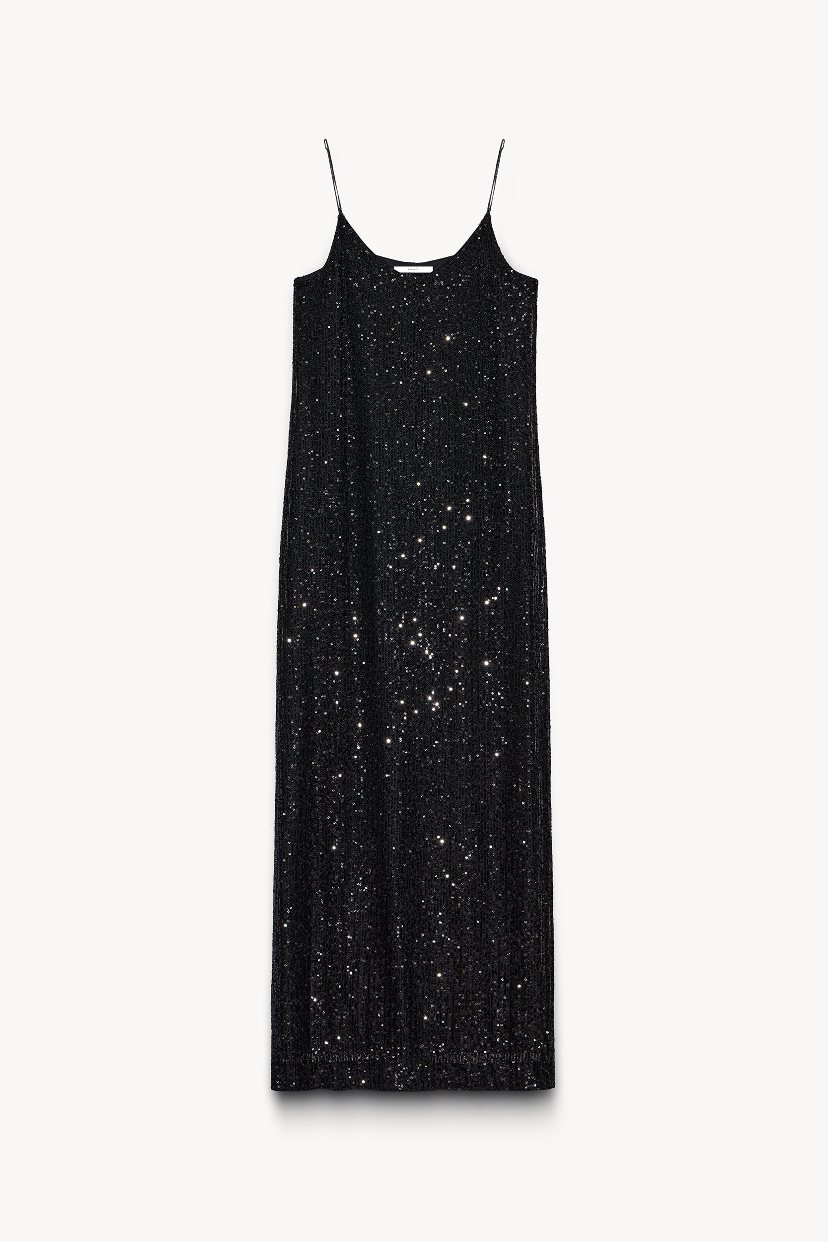 Sequin long dress | Black color | Womenswear | PINXIT Black / EU 36 Sequin long dress | Black color | Womenswear | PINXIT Black / EU 36