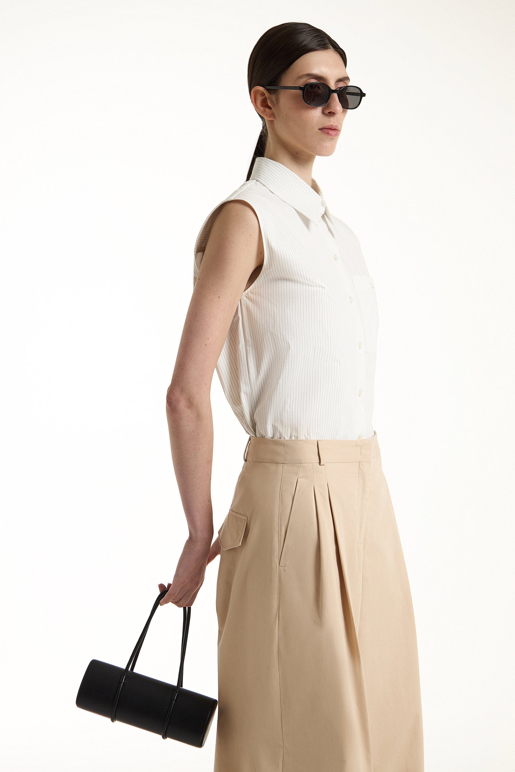 Sleeveless striped shirt PINXIT