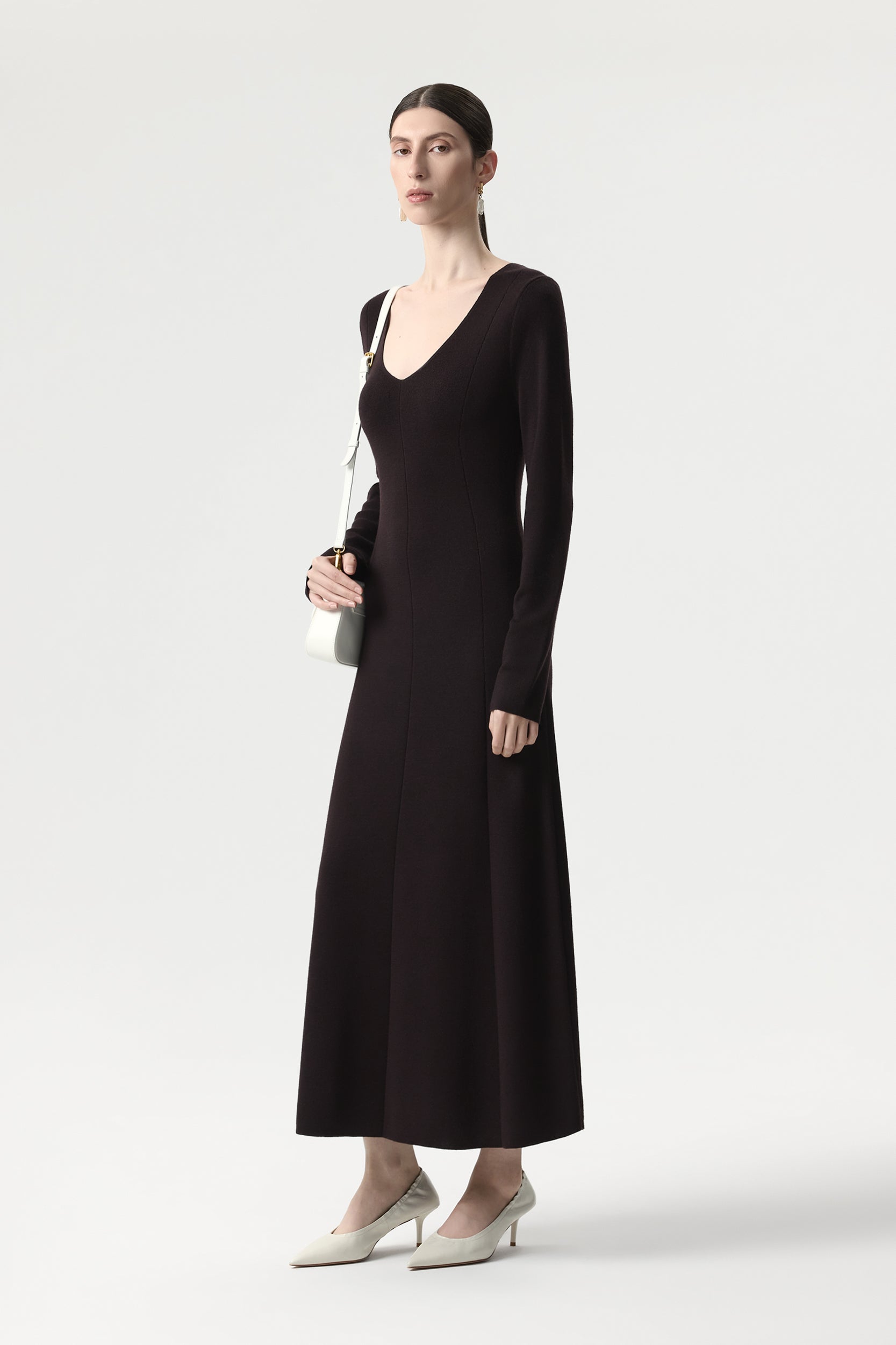 Merino wool maxi dress PINXIT