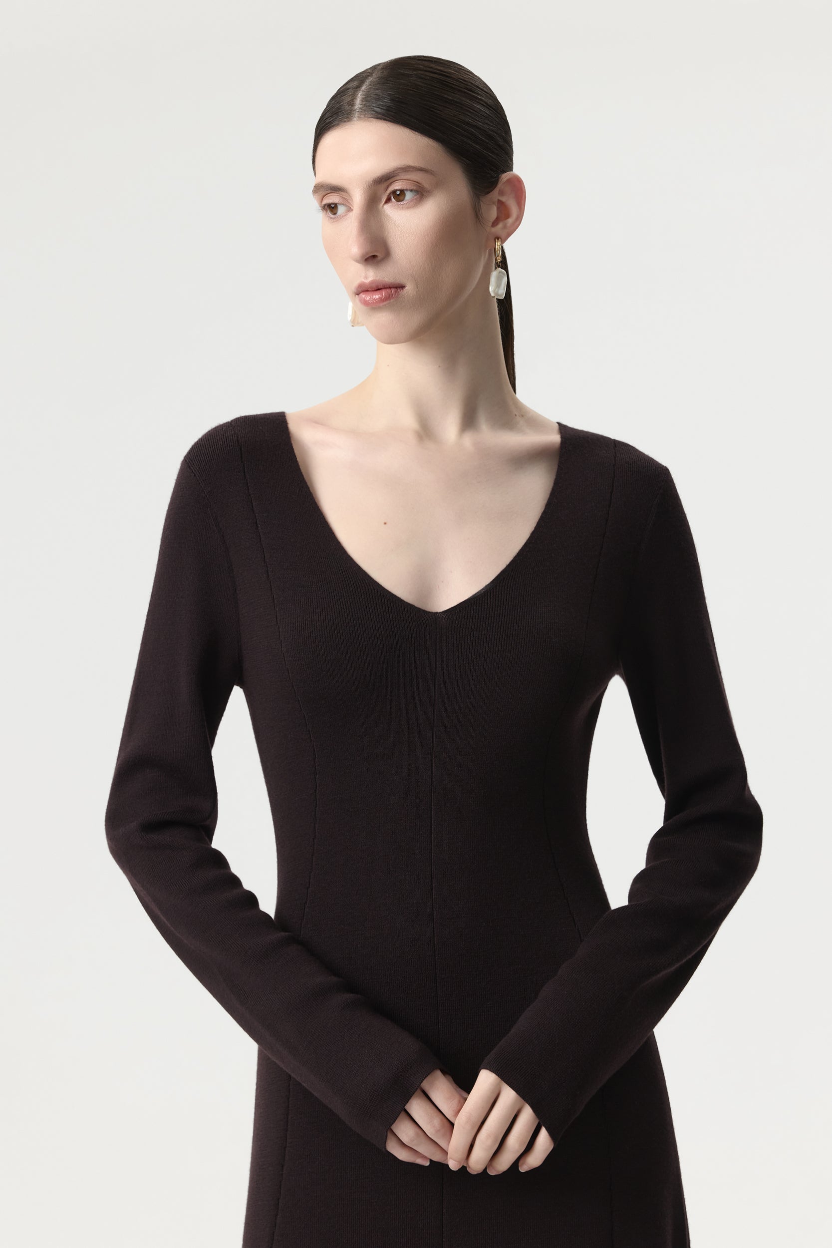 Merino wool maxi dress PINXIT