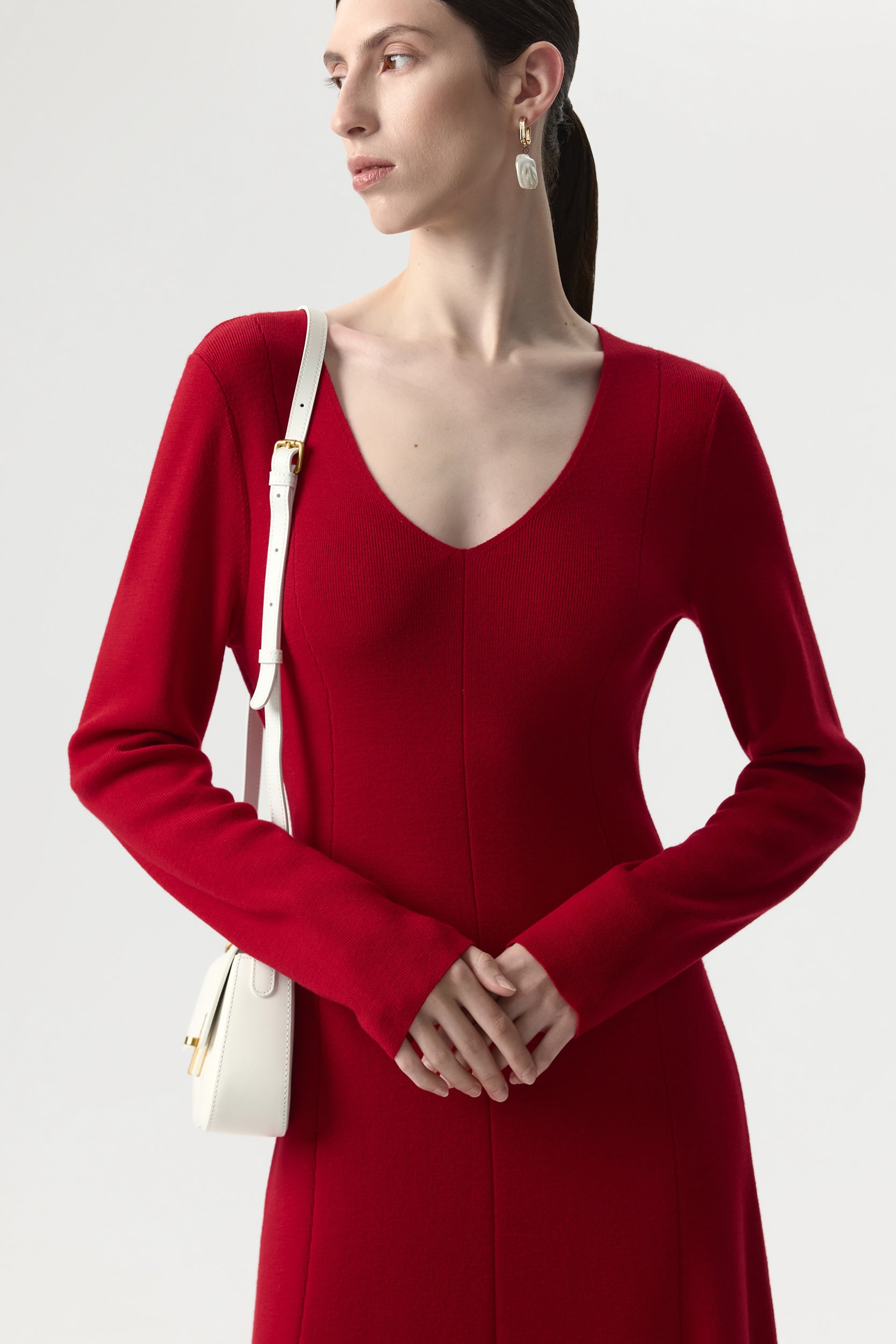 Merino wool maxi dress PINXIT