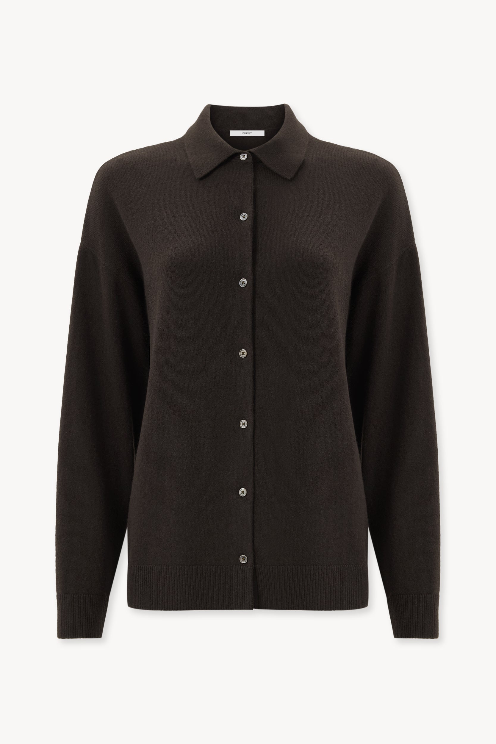 Wool and cashmere cardigan Truffle PINXIT S