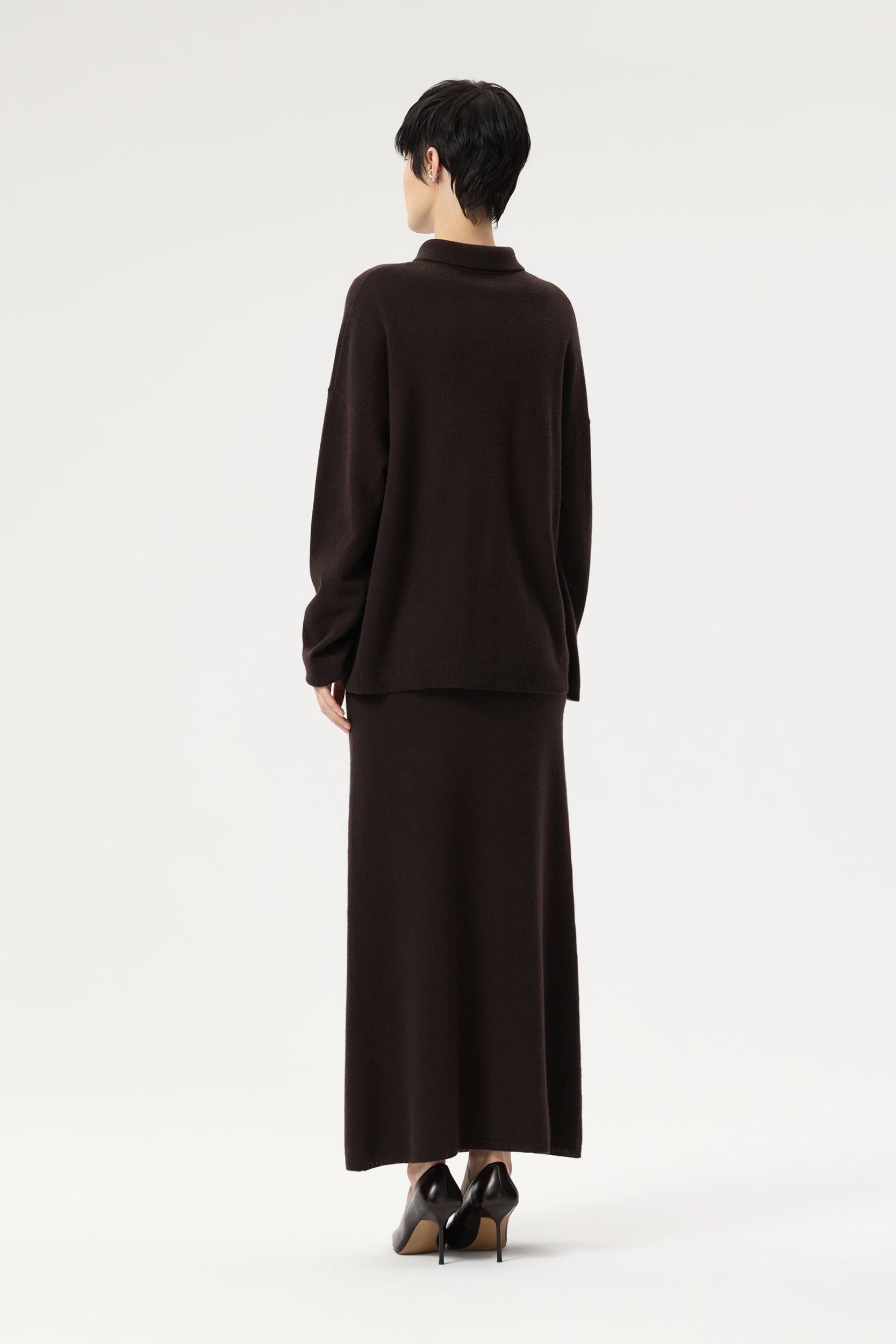 Knit polo in wool and cashmere PINXIT