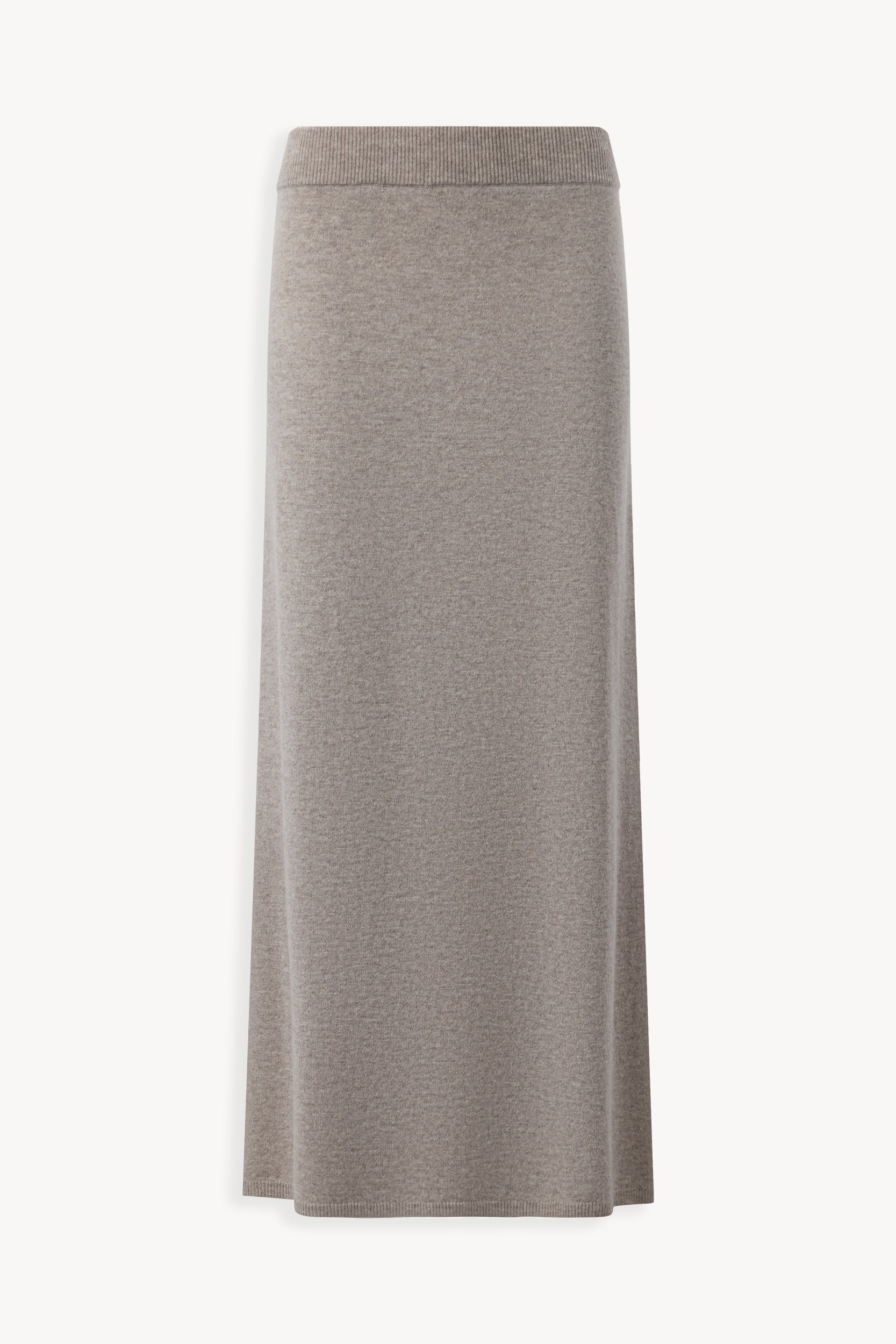 Knit skirt in wool and cashmere Taupe PINXIT S