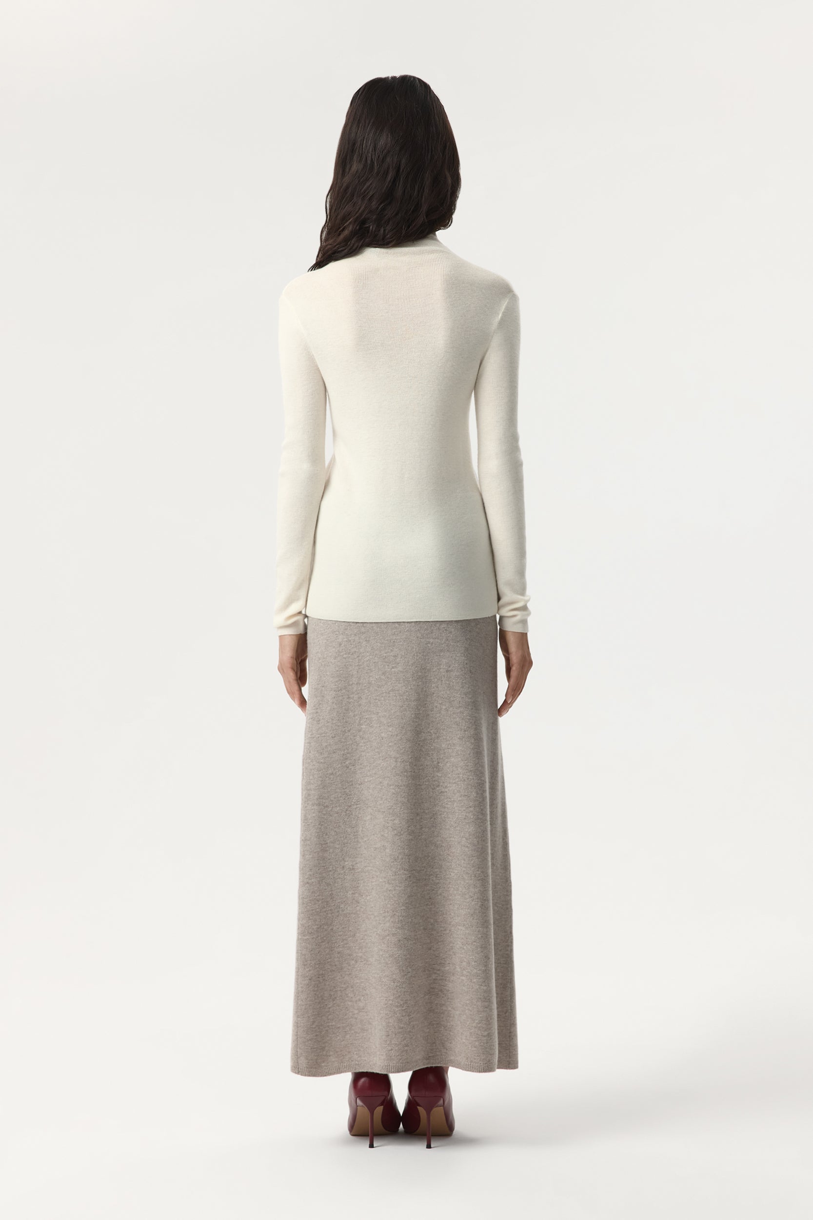Knit skirt in wool and cashmere PINXIT