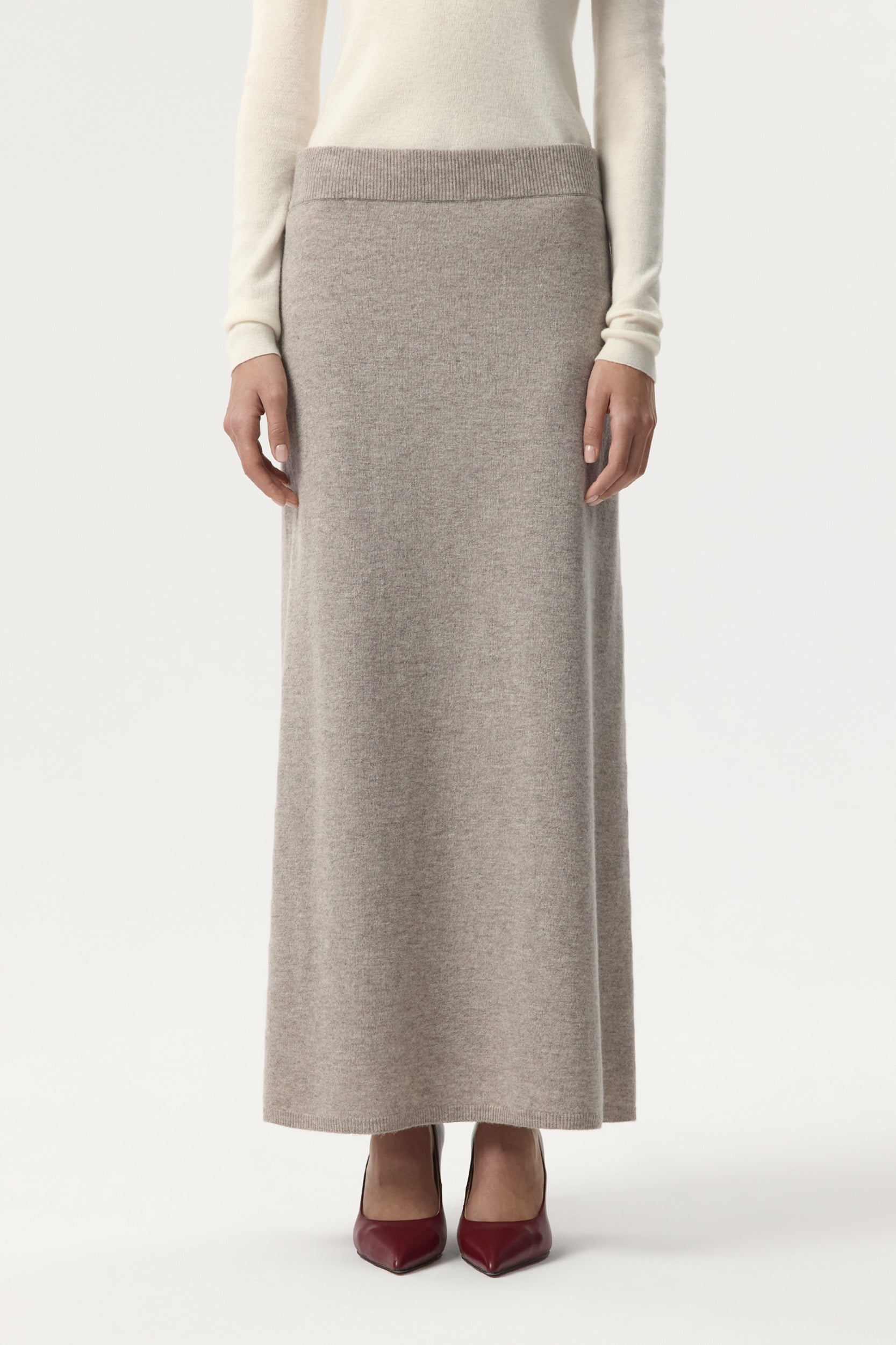 Knit skirt in wool and cashmere PINXIT