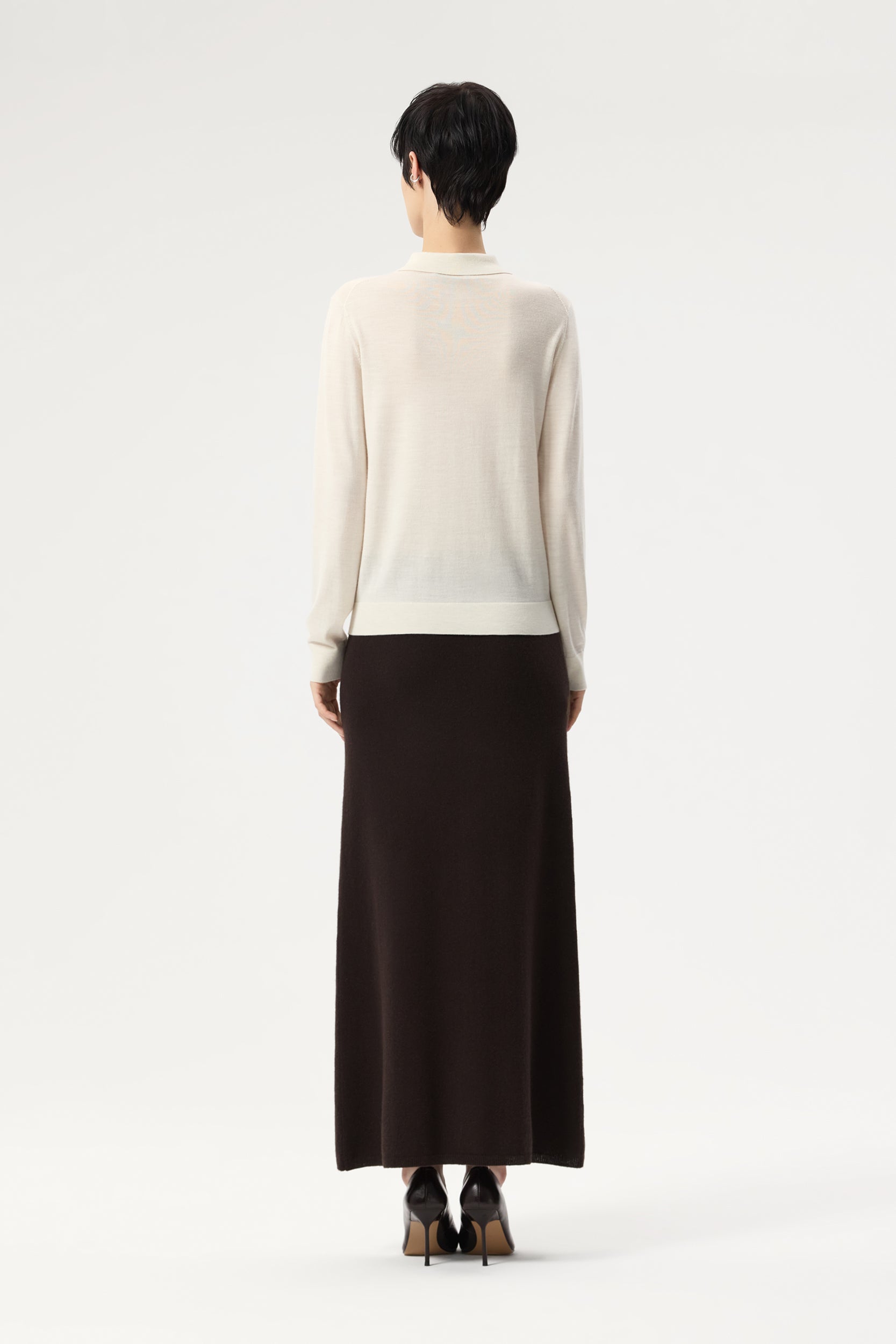 Knit skirt in wool and cashmere PINXIT