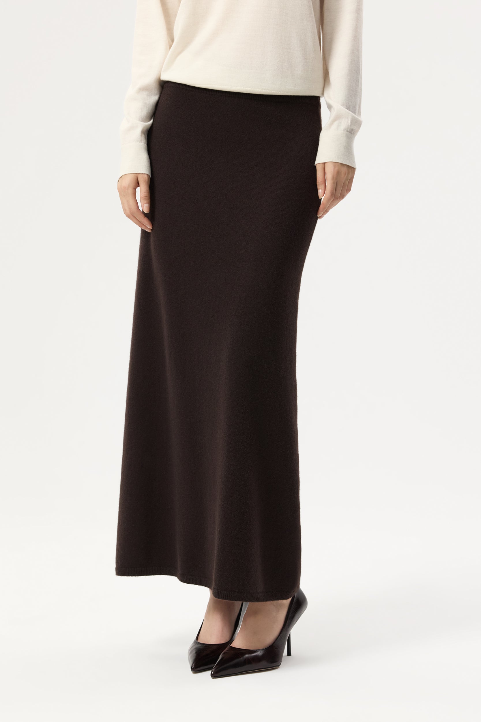 Knit skirt in wool and cashmere PINXIT