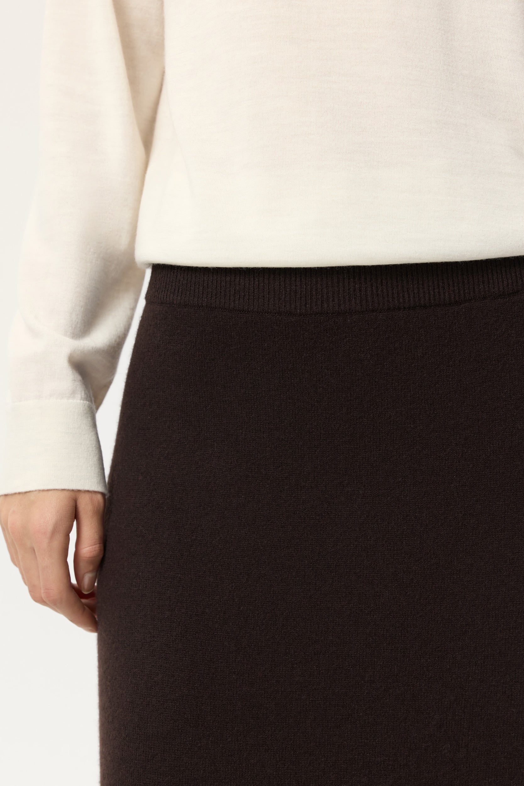 Knit skirt in wool and cashmere PINXIT