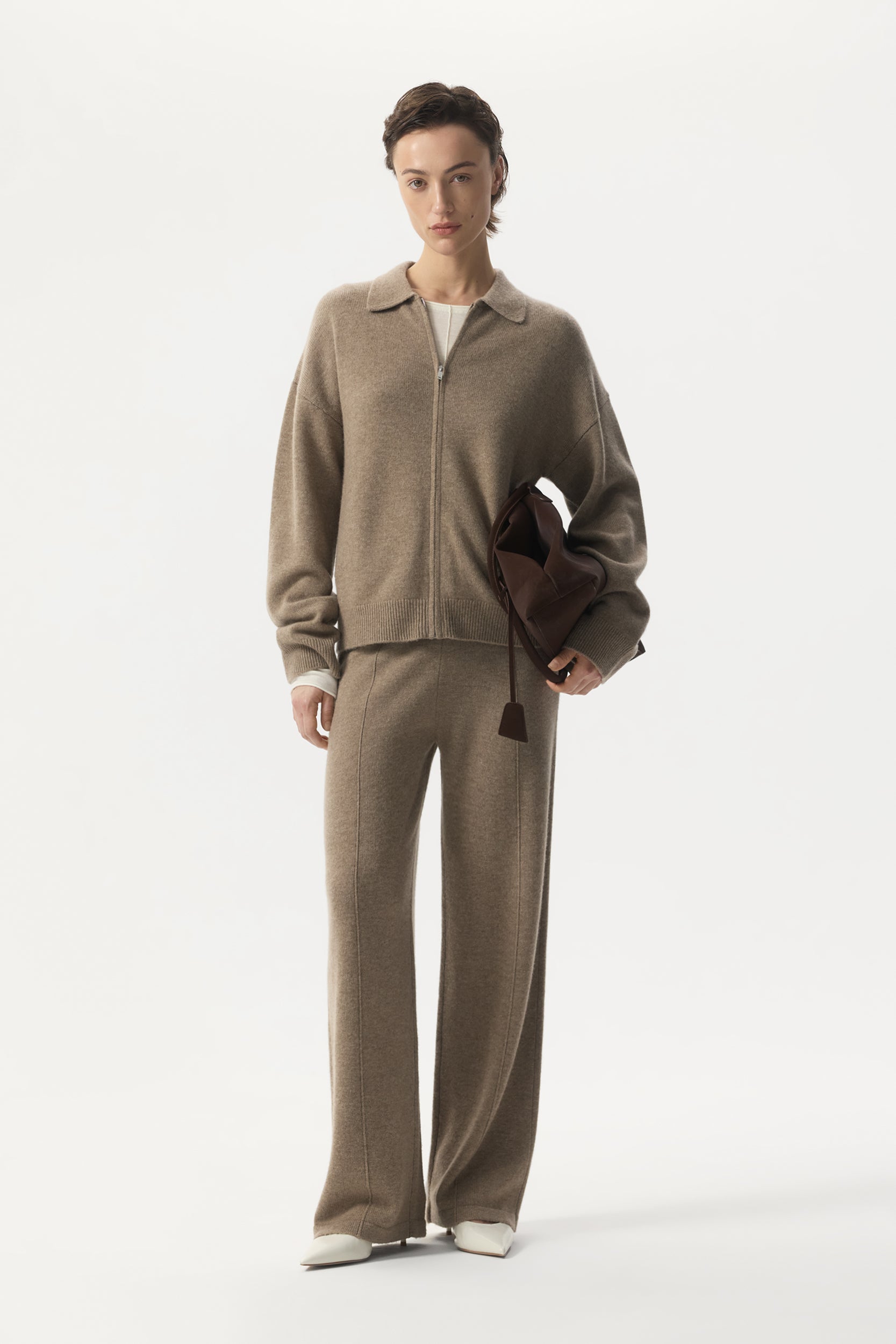 Wool zip cardigan PINXIT