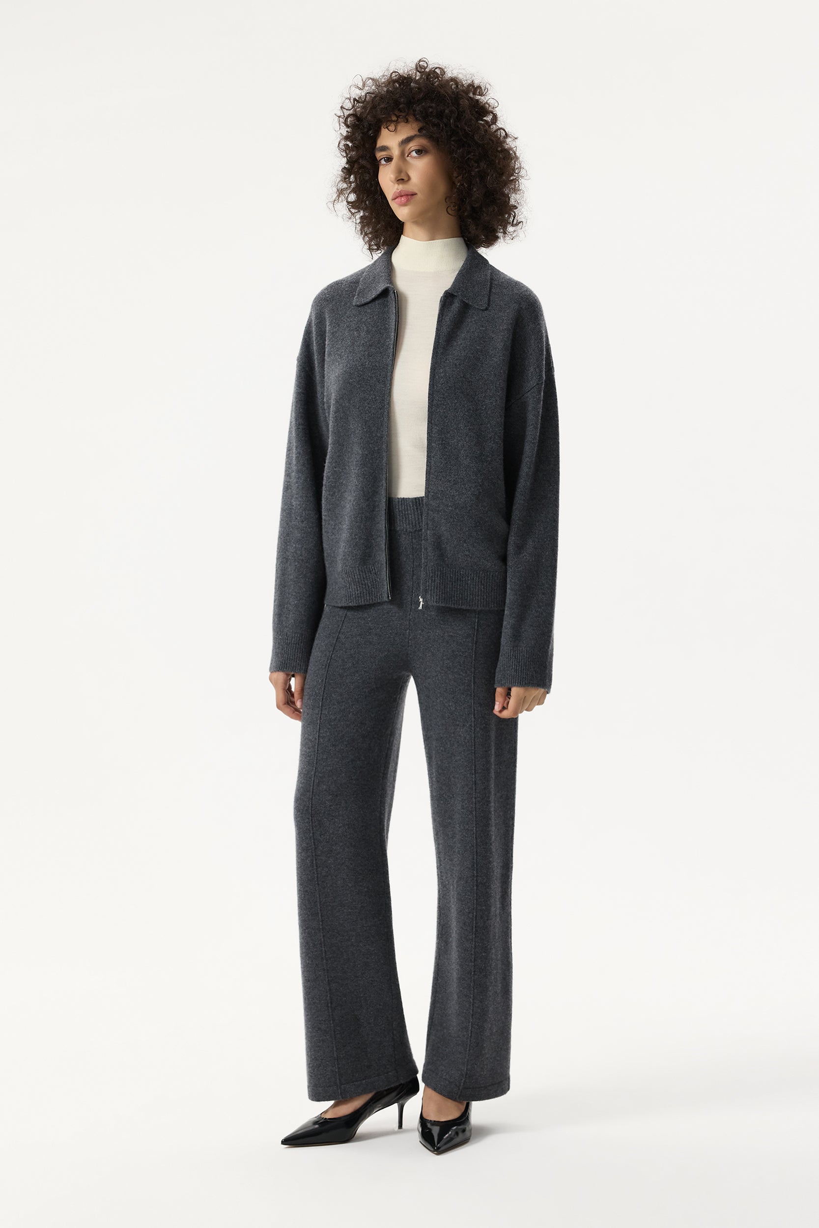 Wool zip cardigan PINXIT