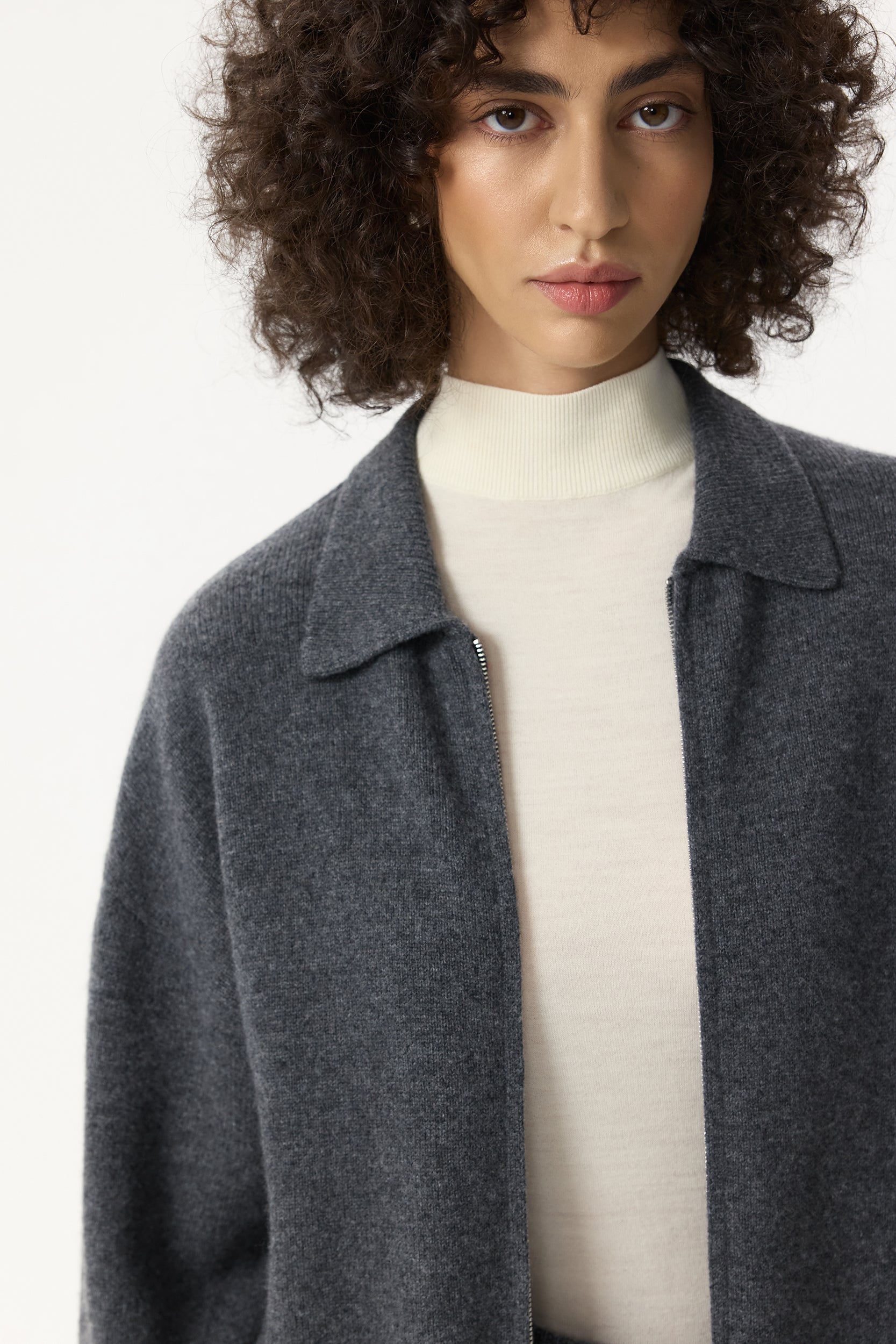 Wool zip cardigan PINXIT