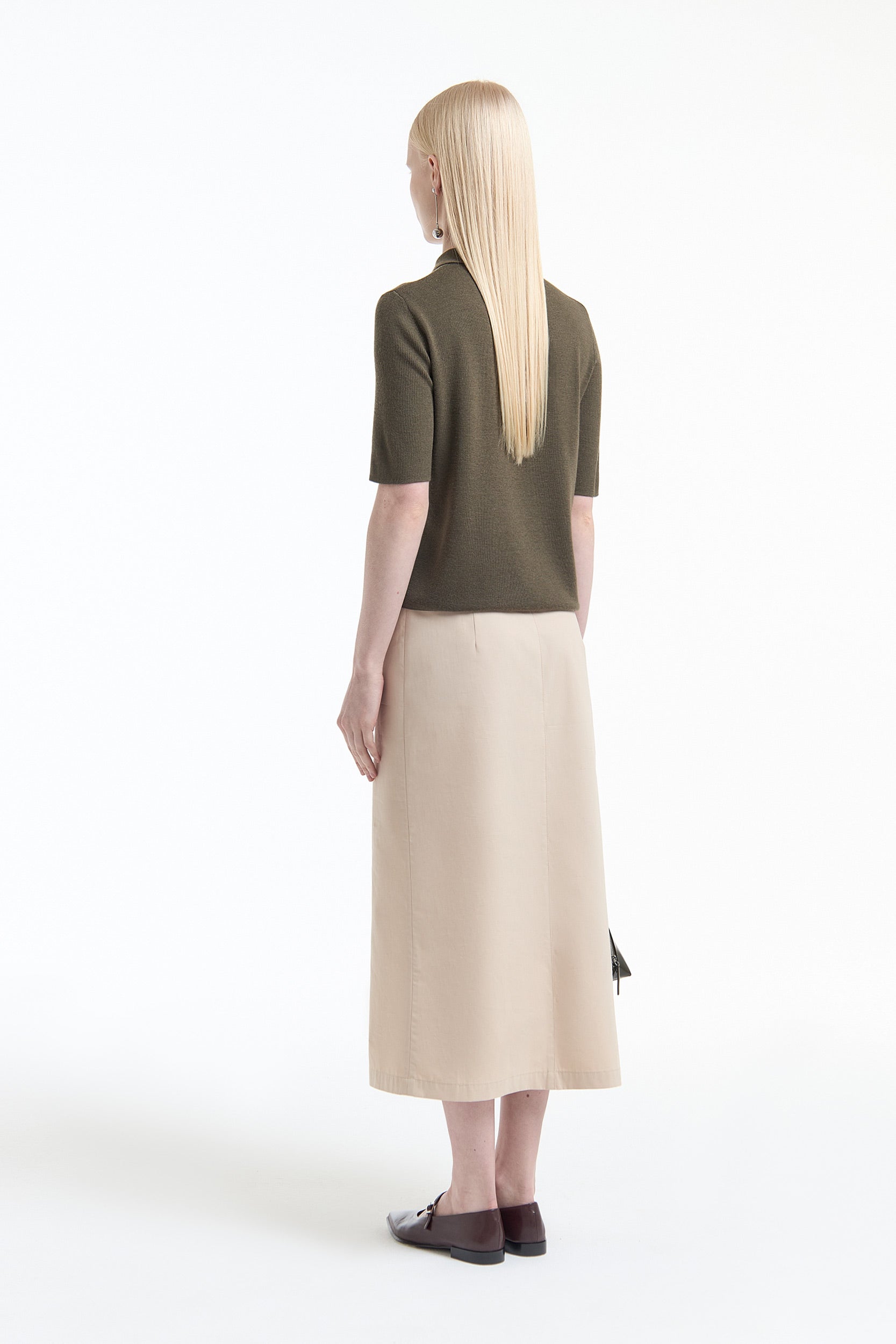 Wool polo with a pocket PINXIT