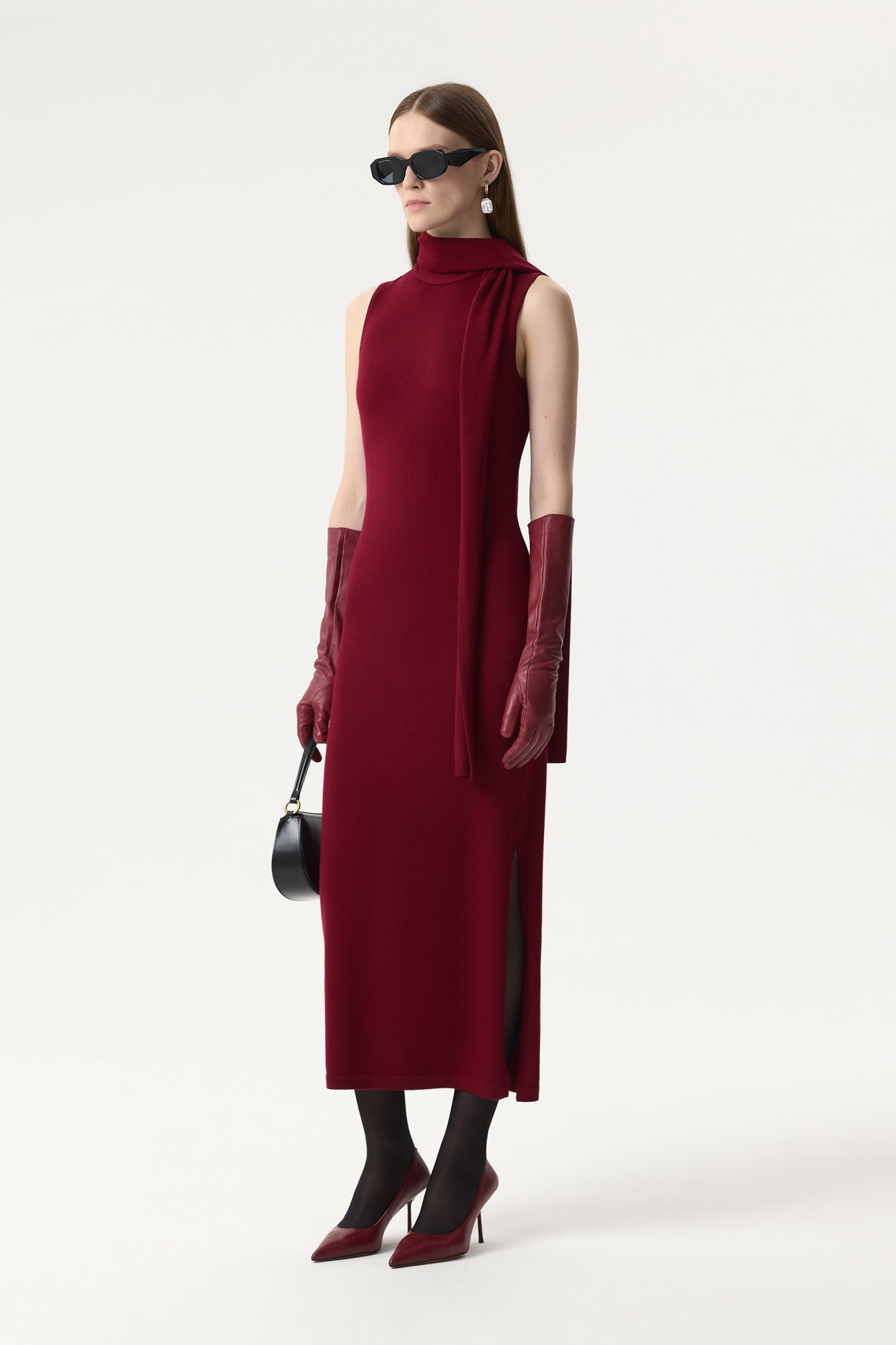 Merino wool maxi dress PINXIT
