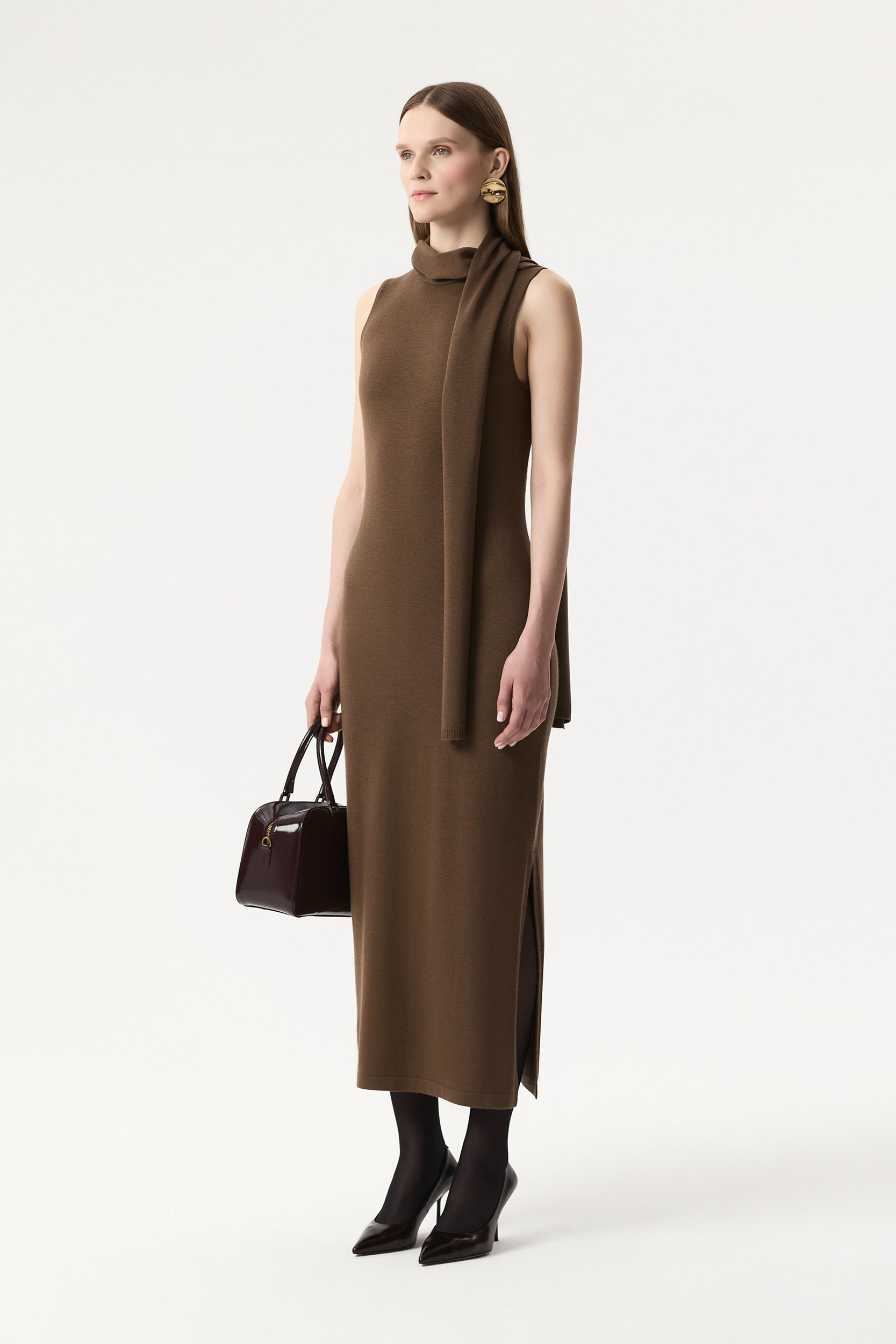 Merino wool maxi dress PINXIT