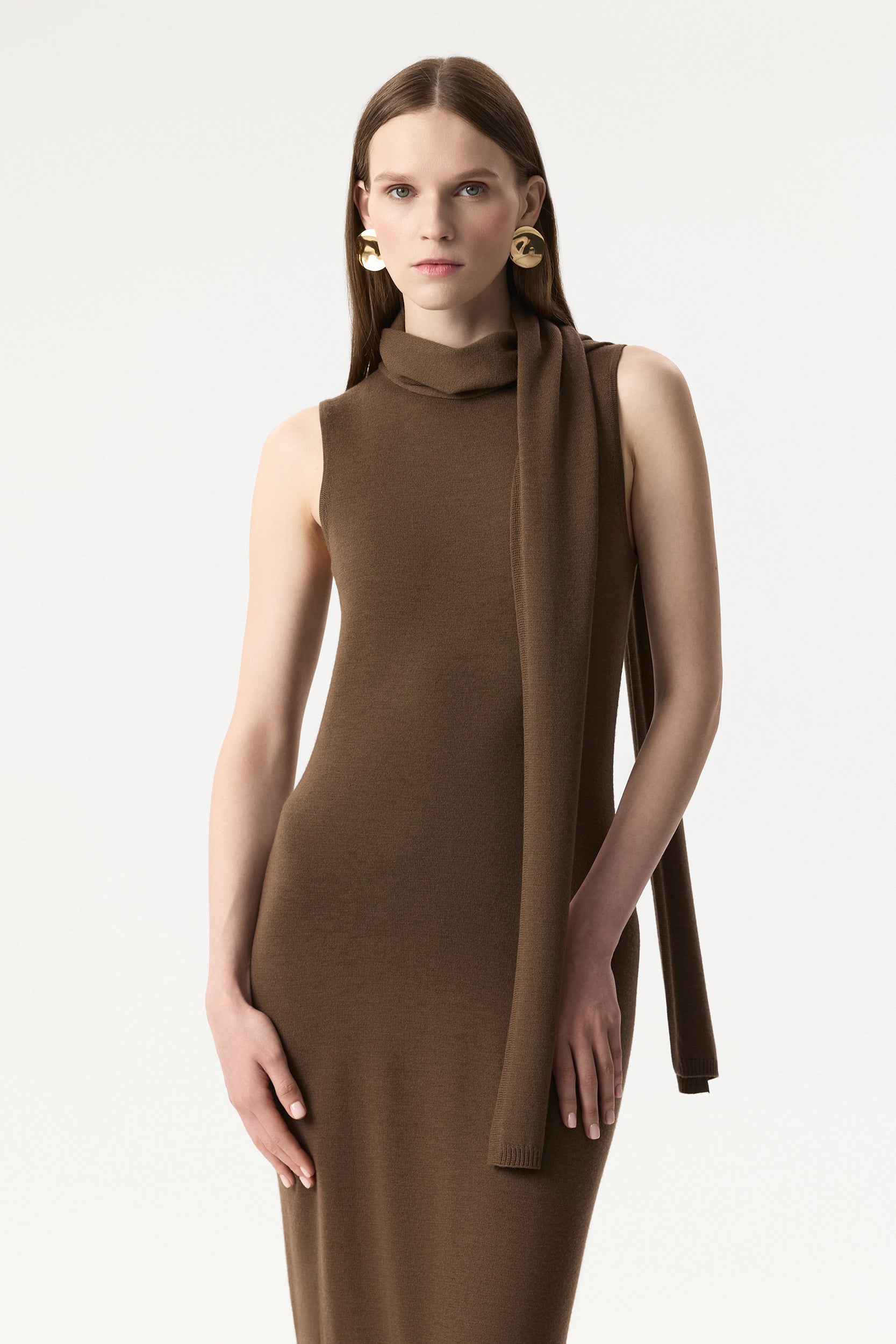 Merino wool maxi dress PINXIT
