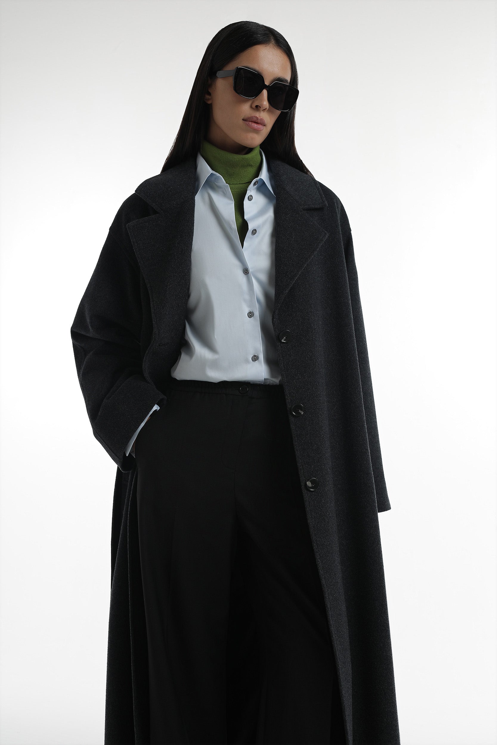 Long wool coat PINXIT