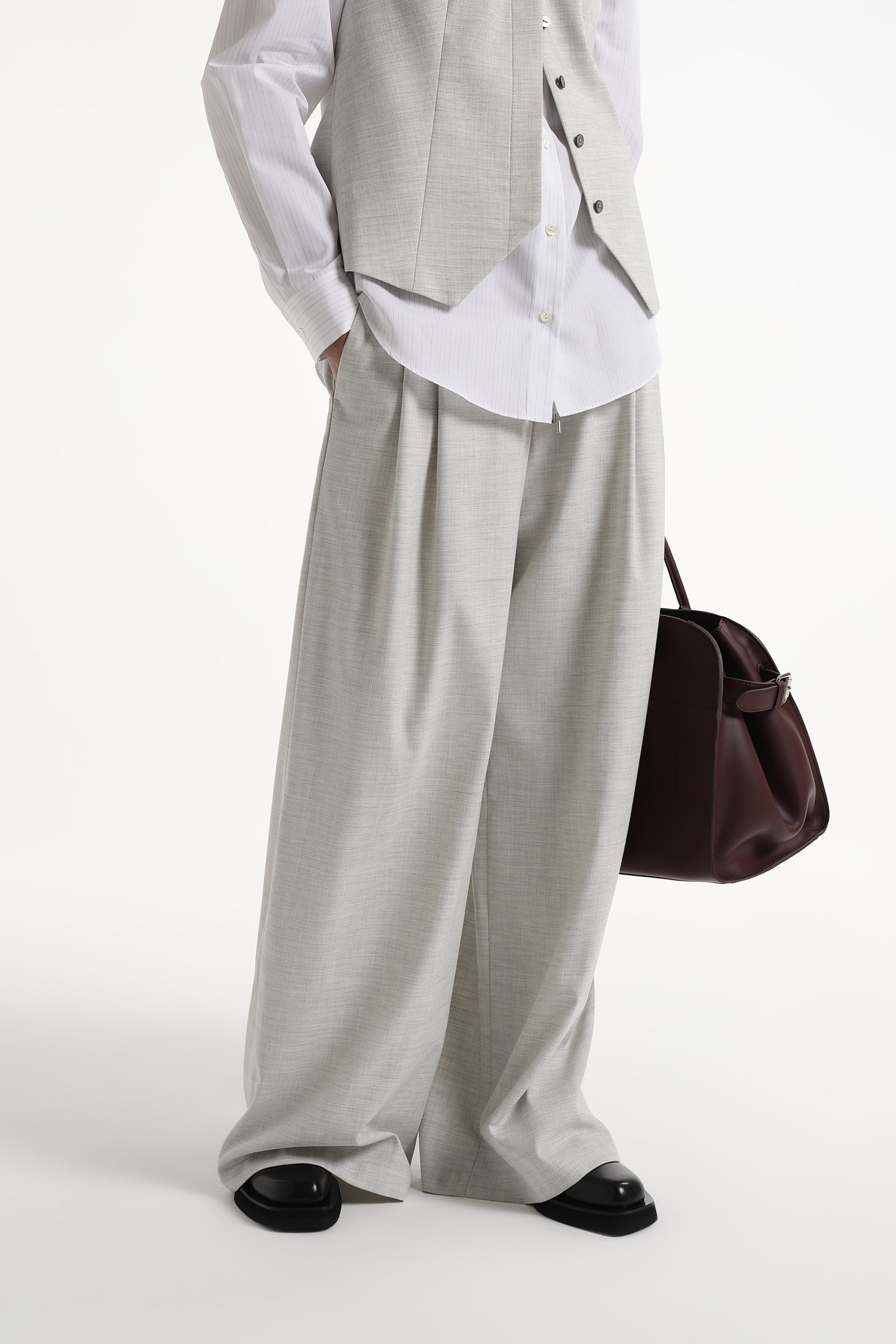 Drawsting loose-fit trousers PINXIT