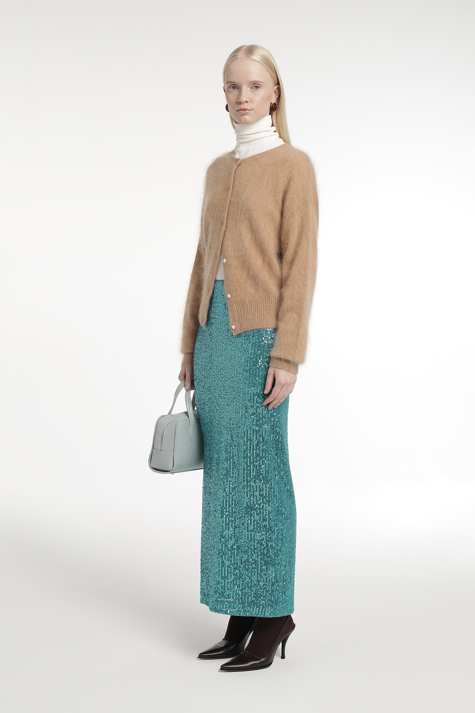 Wool and cashmere cropped cardigan PINXIT