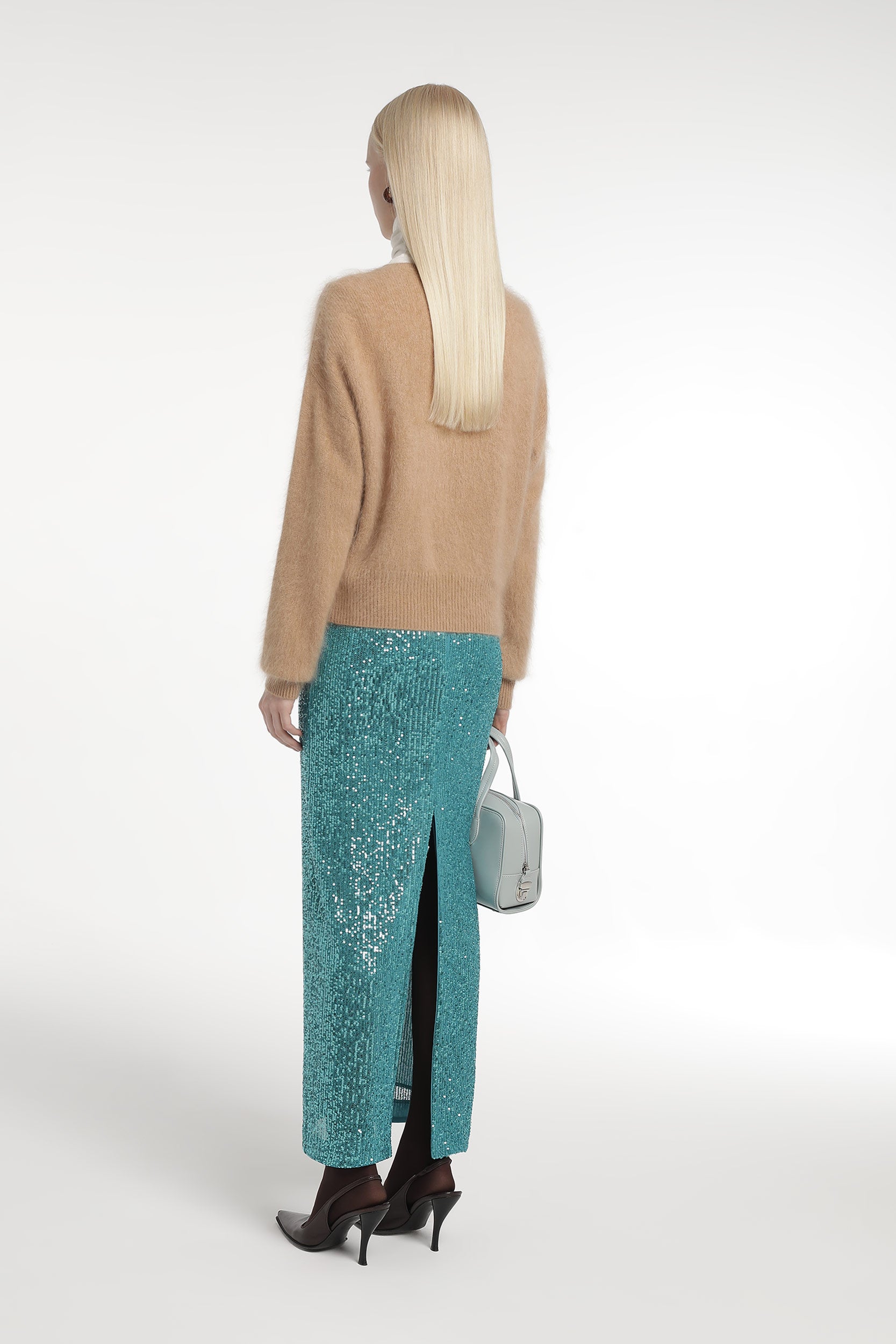 Wool and cashmere cropped cardigan PINXIT