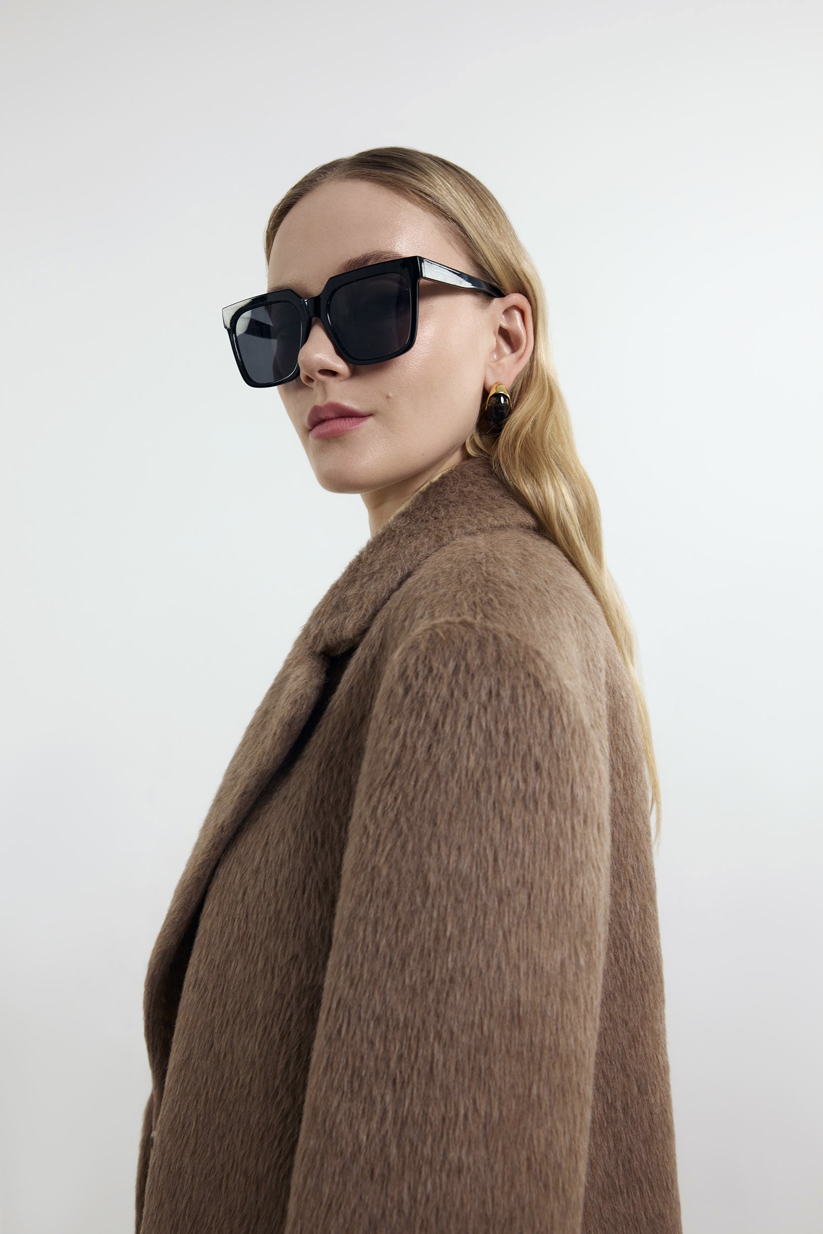 Short blazer-coat with alpaca-wool PINXIT