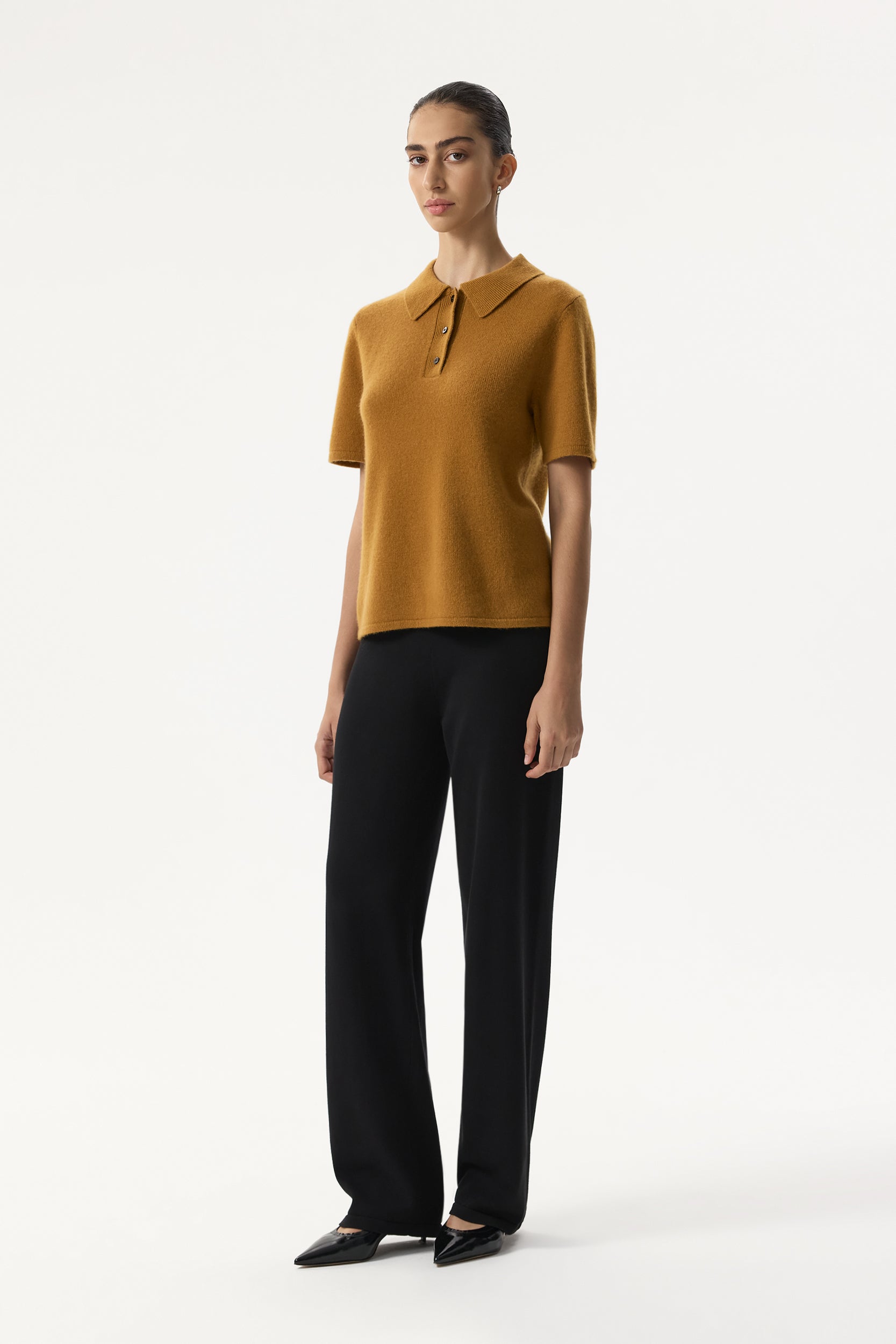 Knit cashmere polo PINXIT