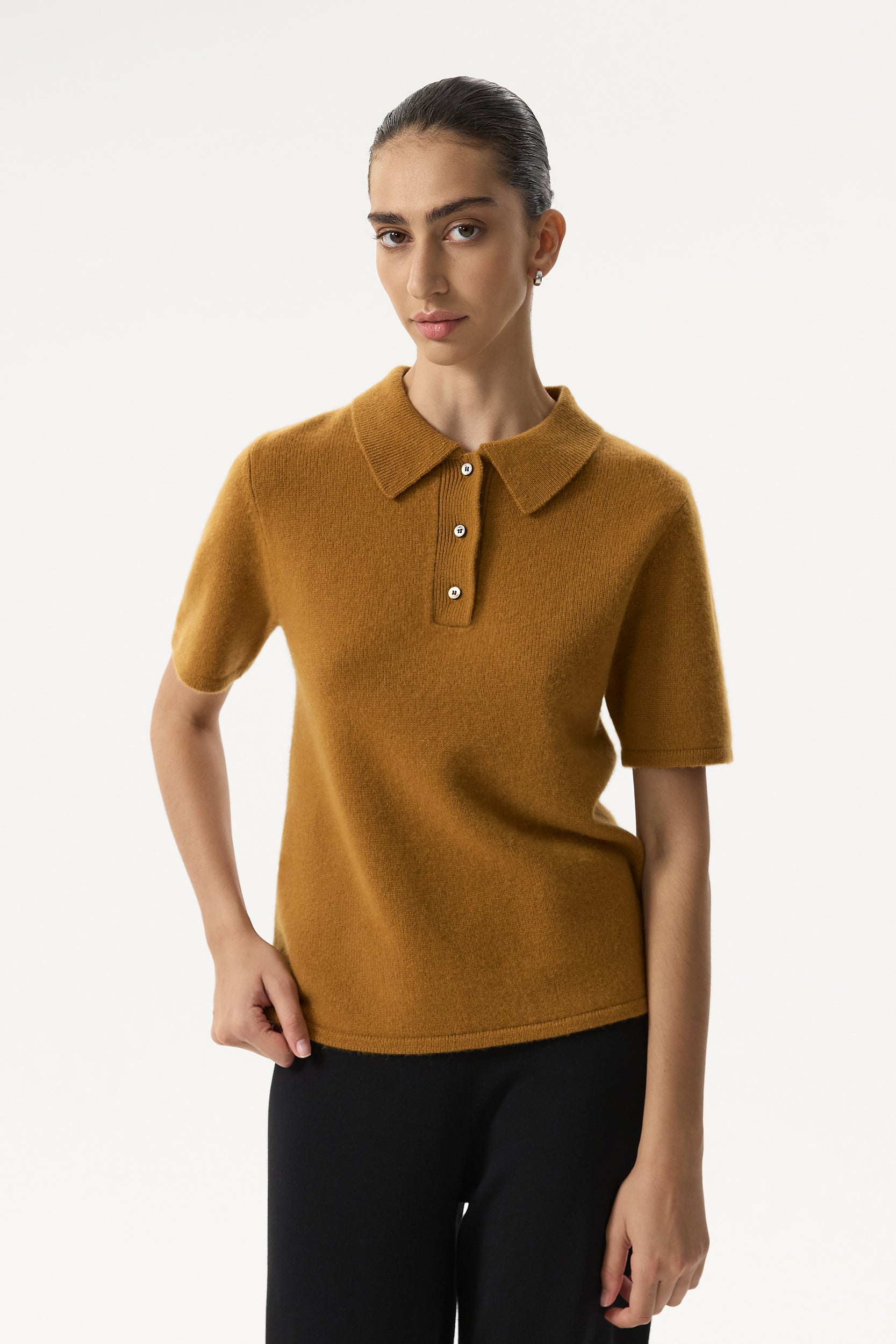 Knit cashmere polo PINXIT