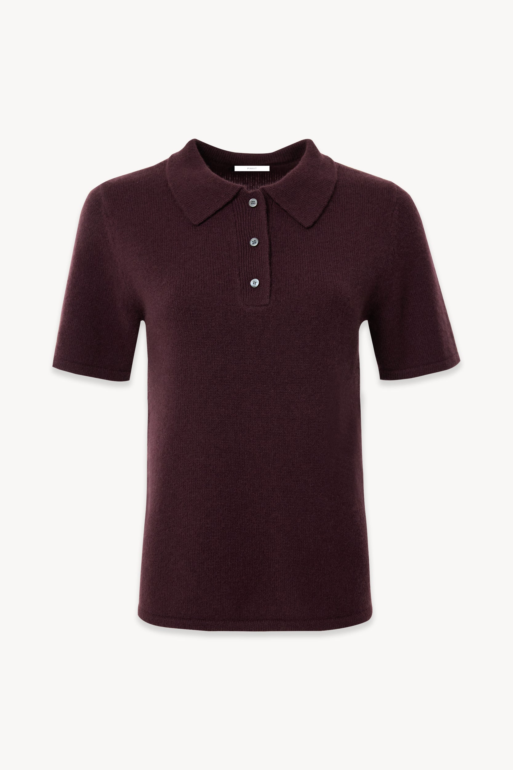 Knit cashmere polo Plum PINXIT S