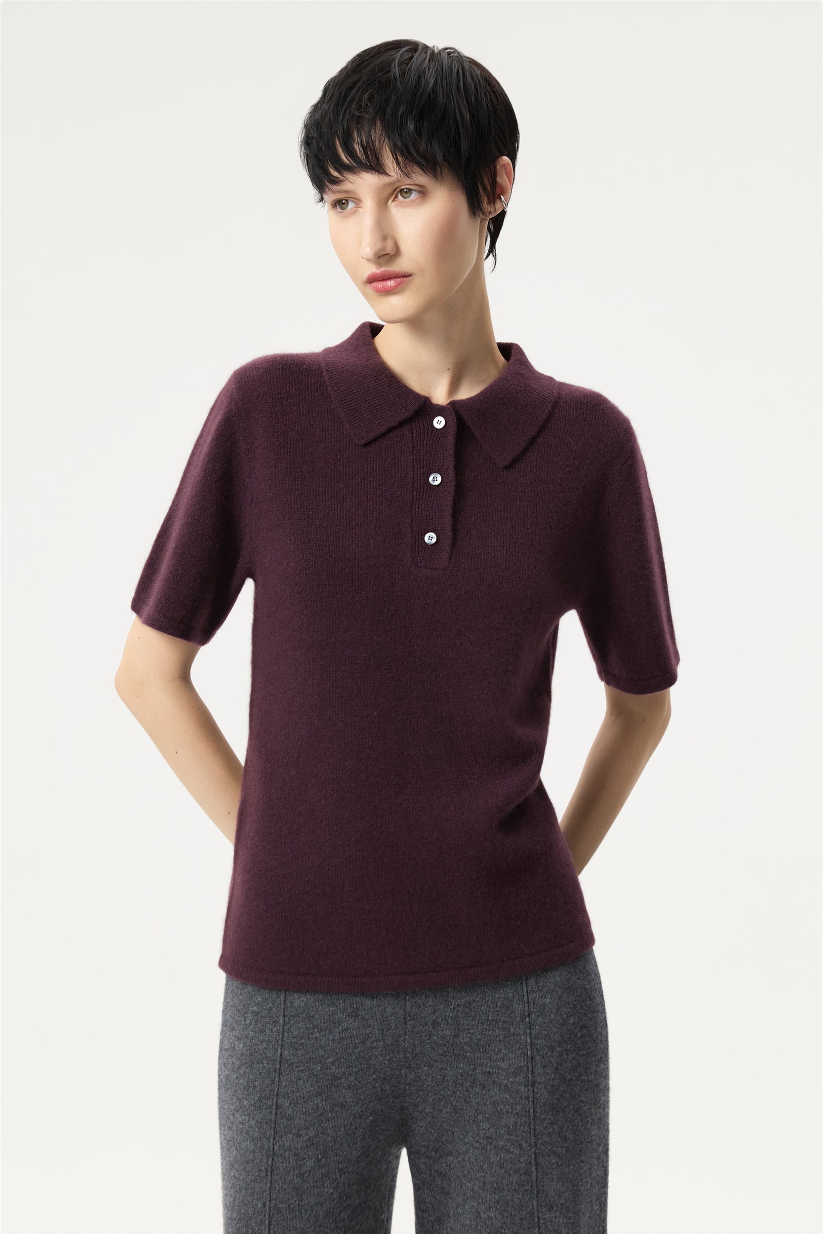Knit cashmere polo PINXIT