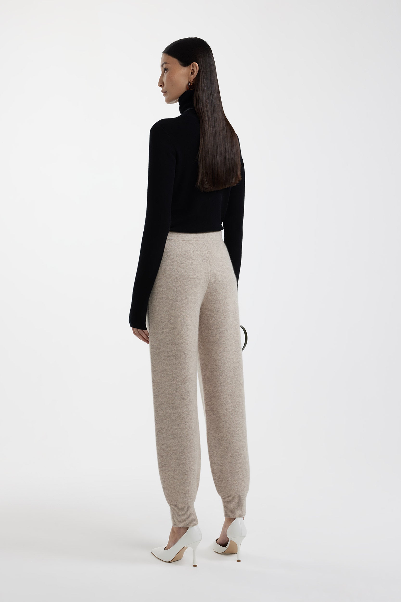 Wool with angora knitted joggers PINXIT
