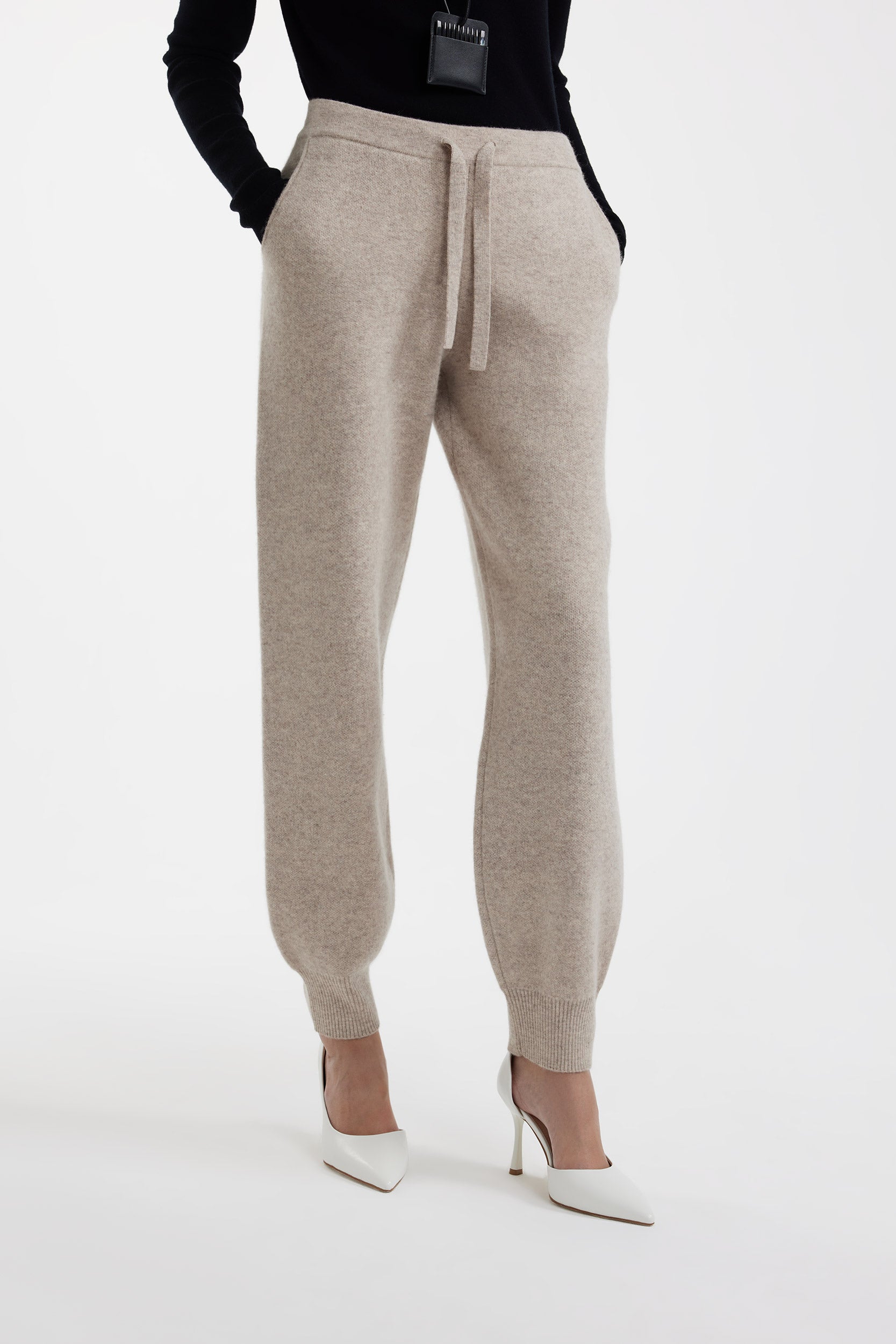Wool with angora knitted joggers PINXIT