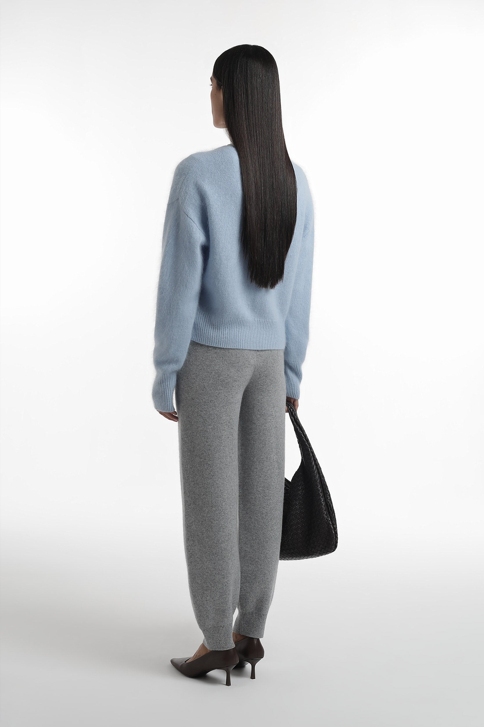 Wool with angora knitted joggers PINXIT