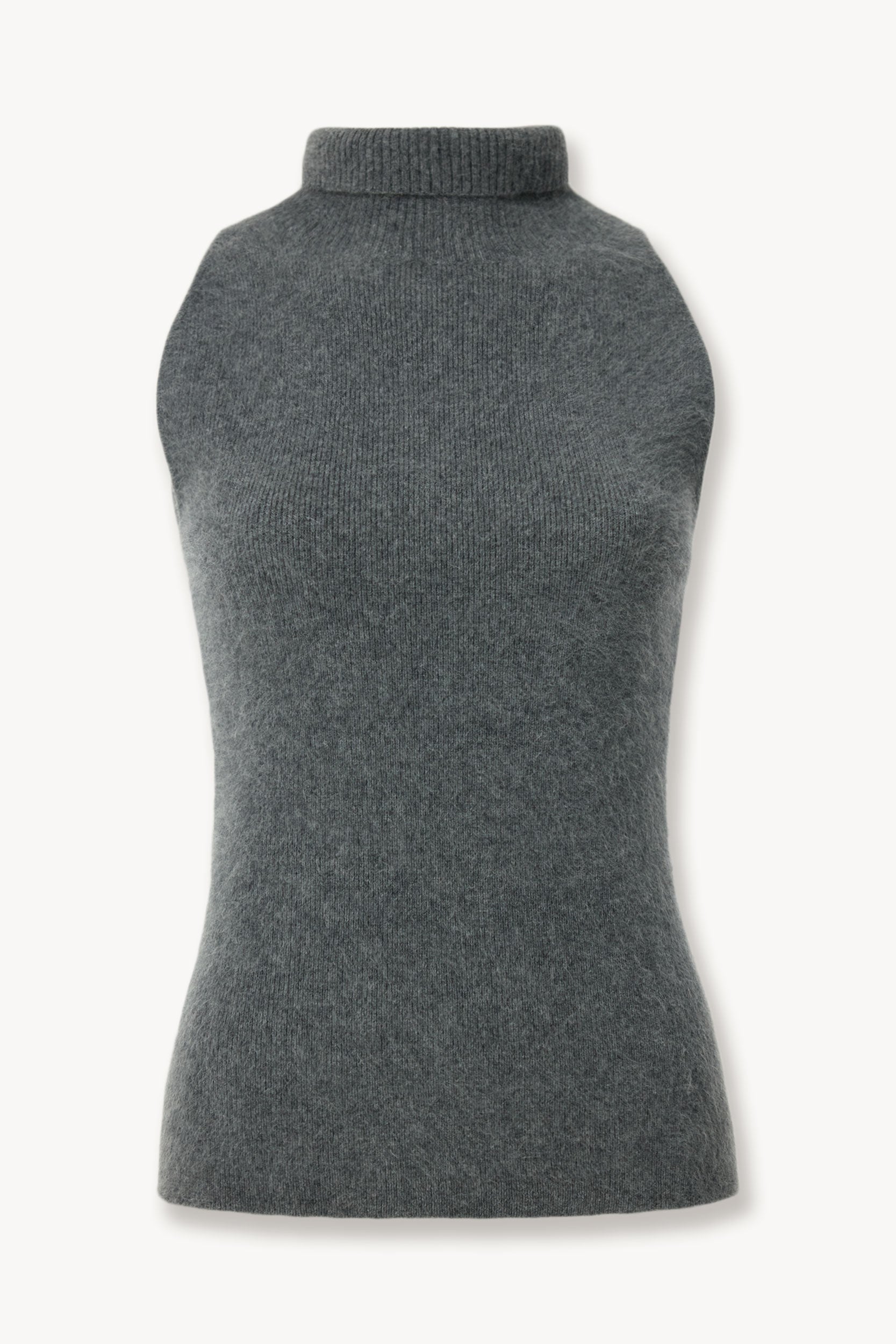 Raccoon wool and angora top Gray melange PINXIT XS