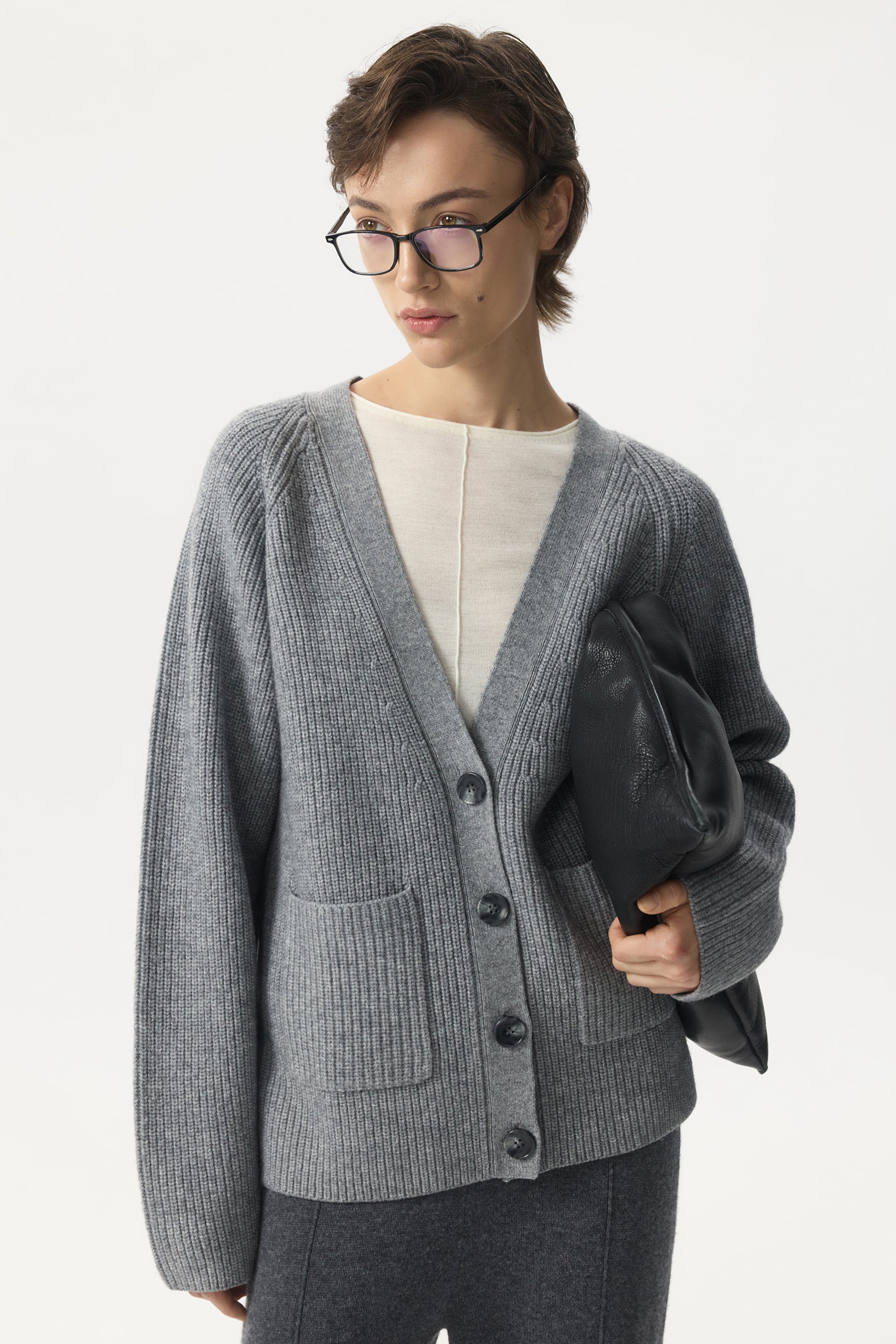 Wool and cashmere cardigan PINXIT