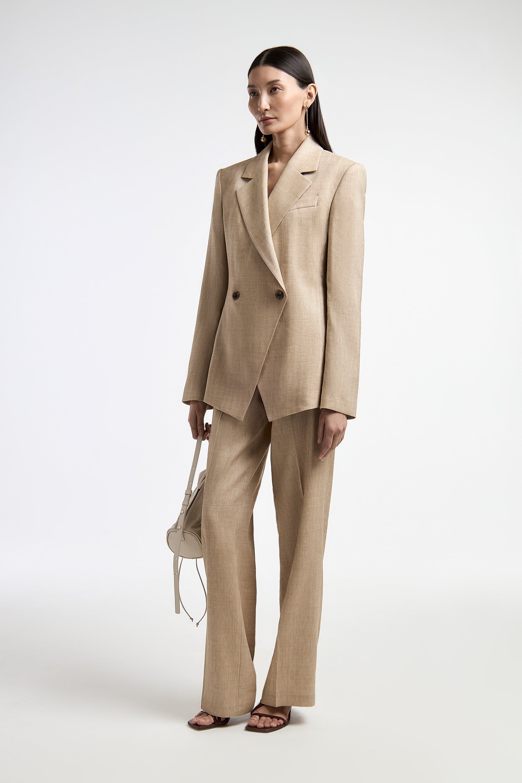 Herringbone linen blazer PINXIT