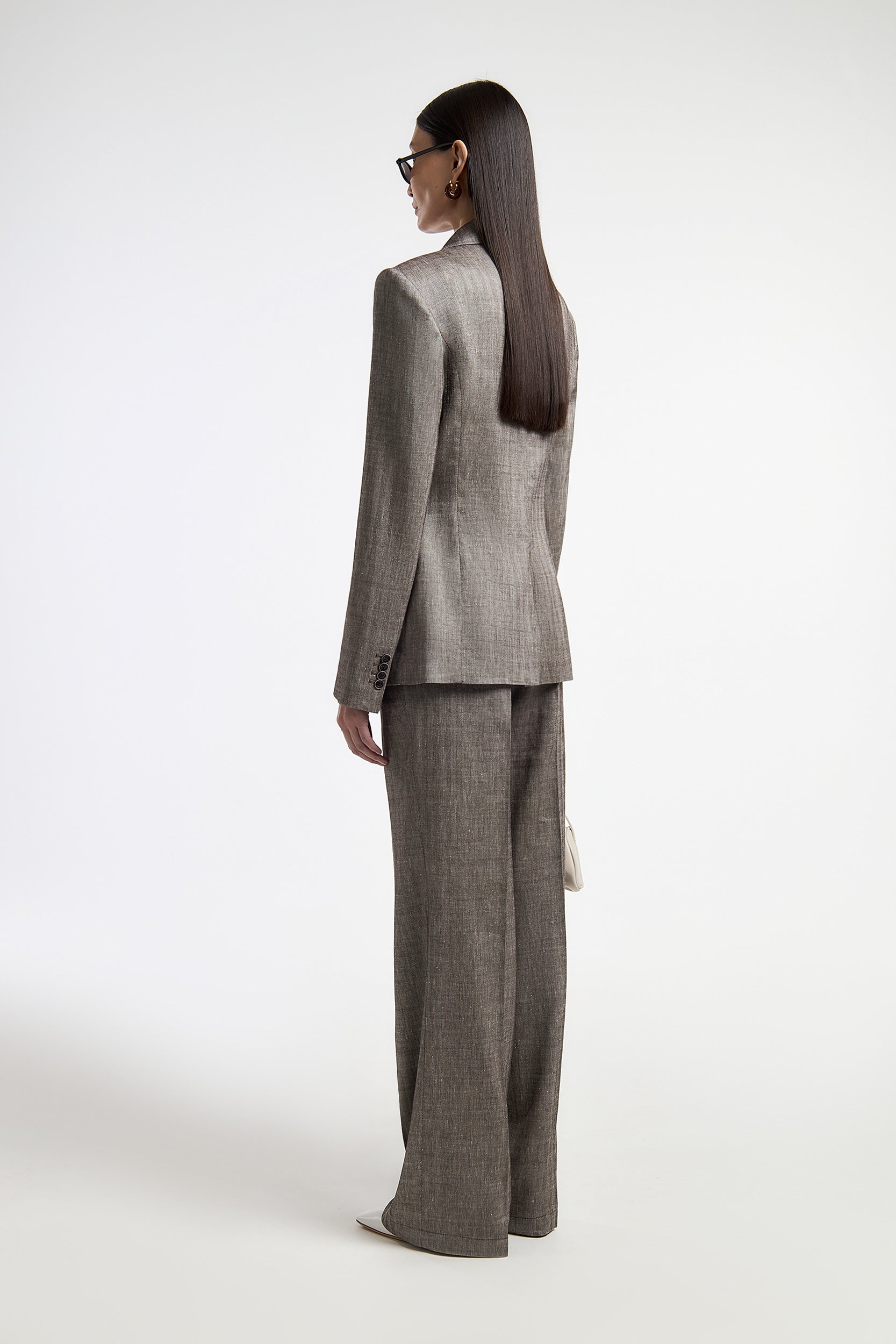 Herringbone linen blazer PINXIT