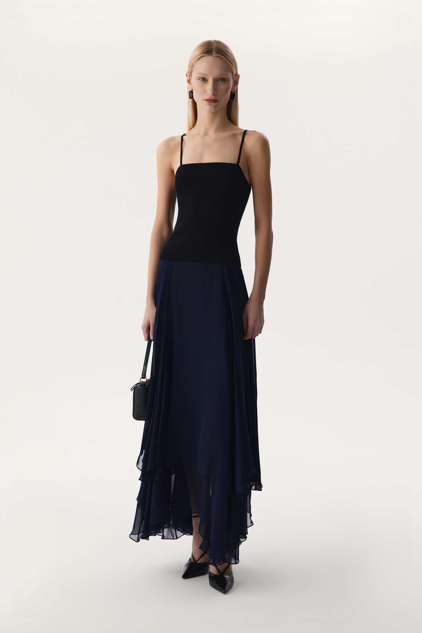 Strappy knit top PINXIT