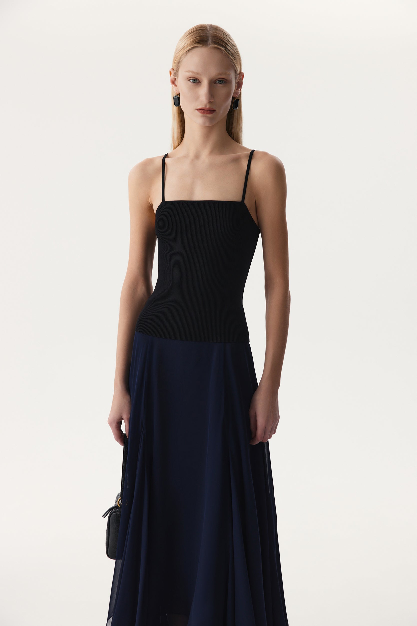 Strappy knit top PINXIT