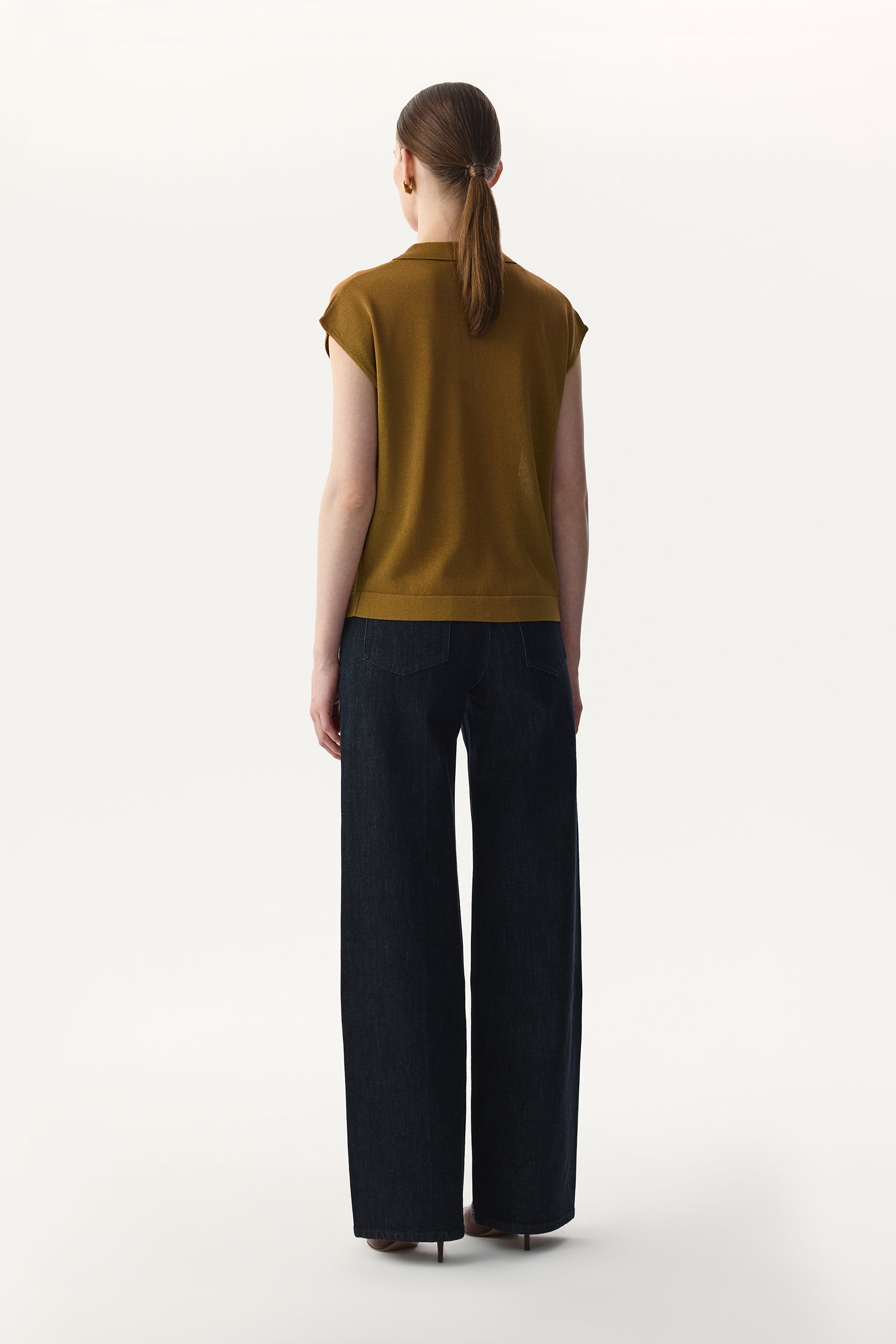 Knitted viscose polo shirt PINXIT