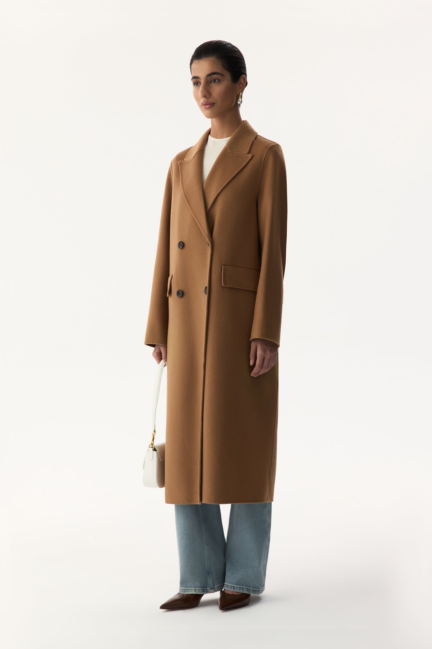 Double-breasted coat with wool PINXIT