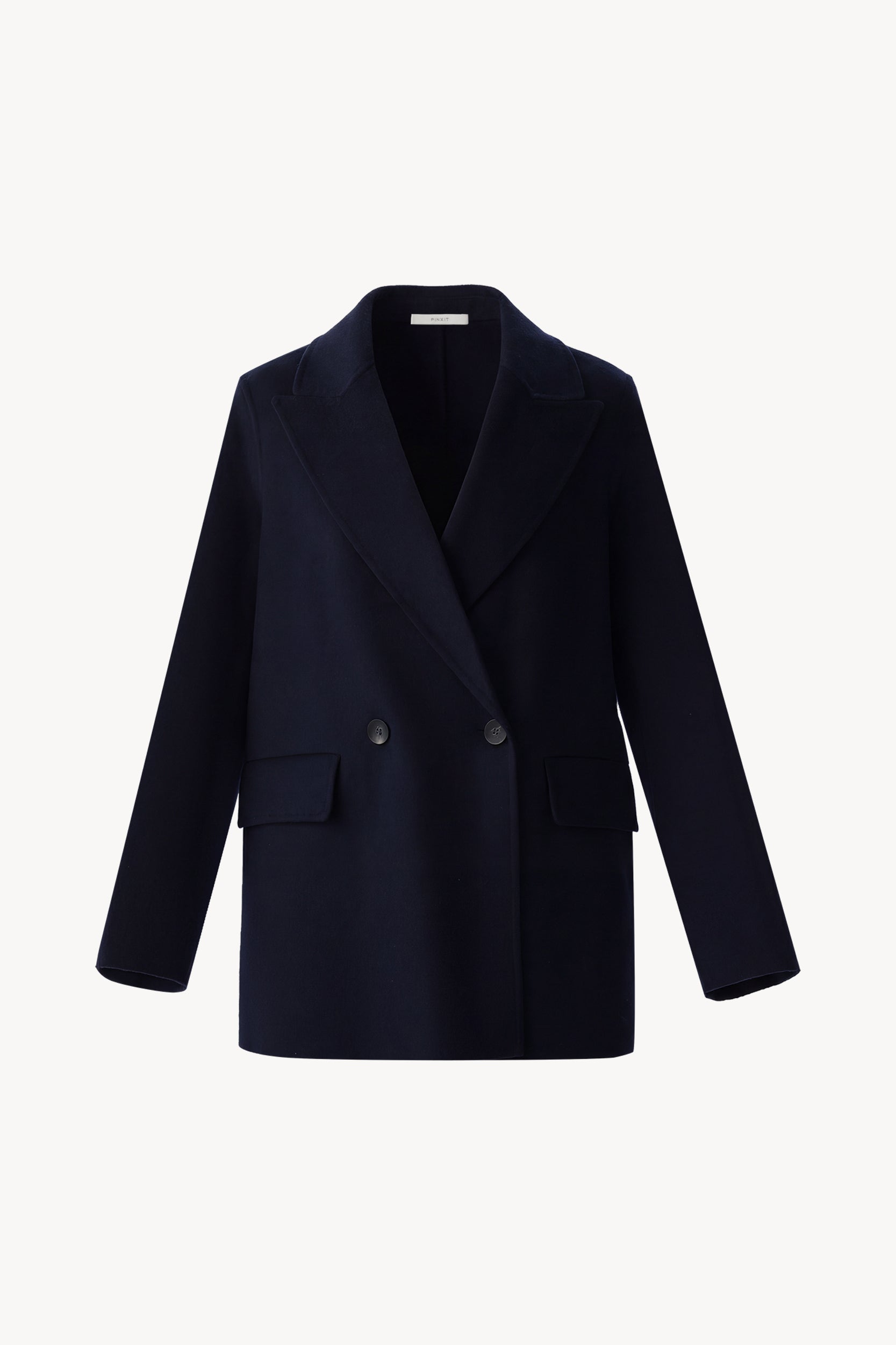 Blazer-style car coat (164 cm) Dark navy PINXIT S