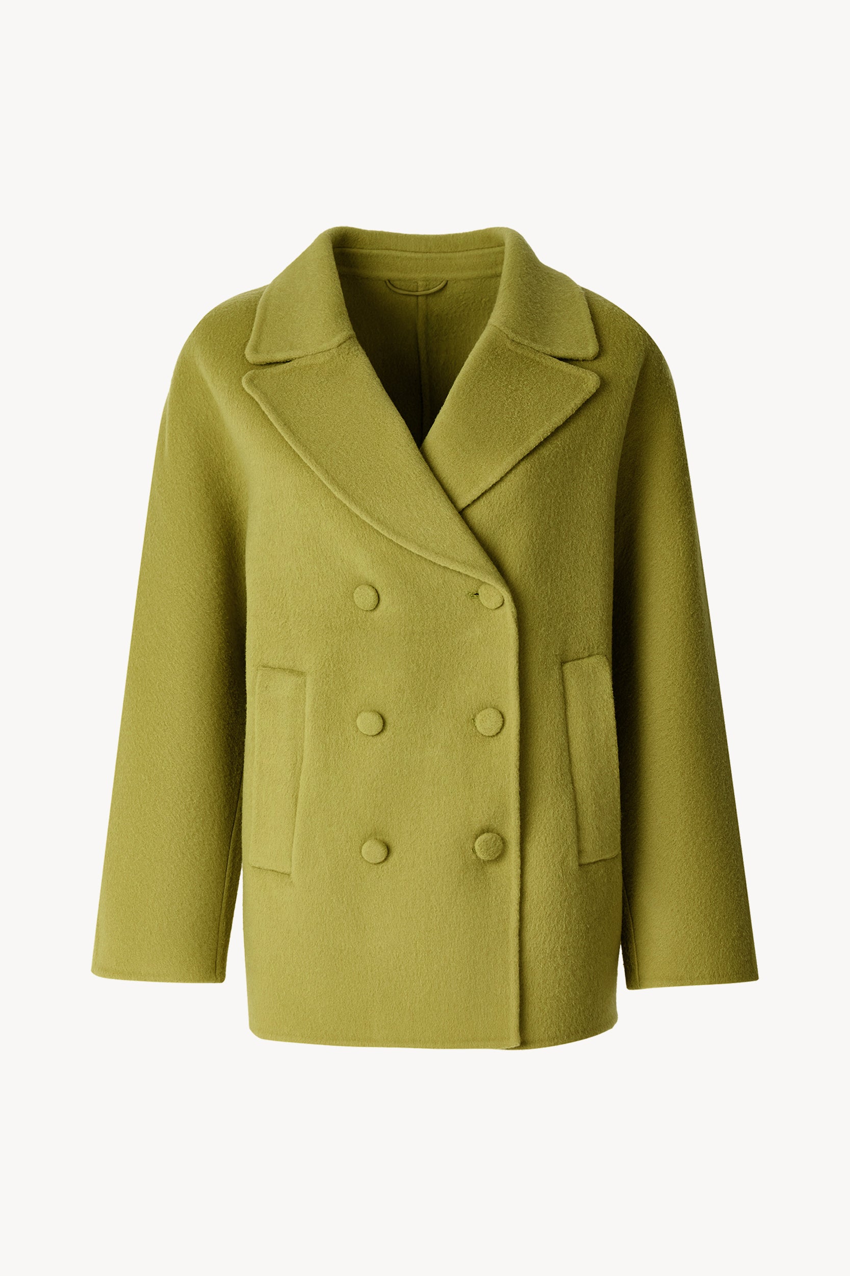 Double-breasted cropped coat Green PINXIT S