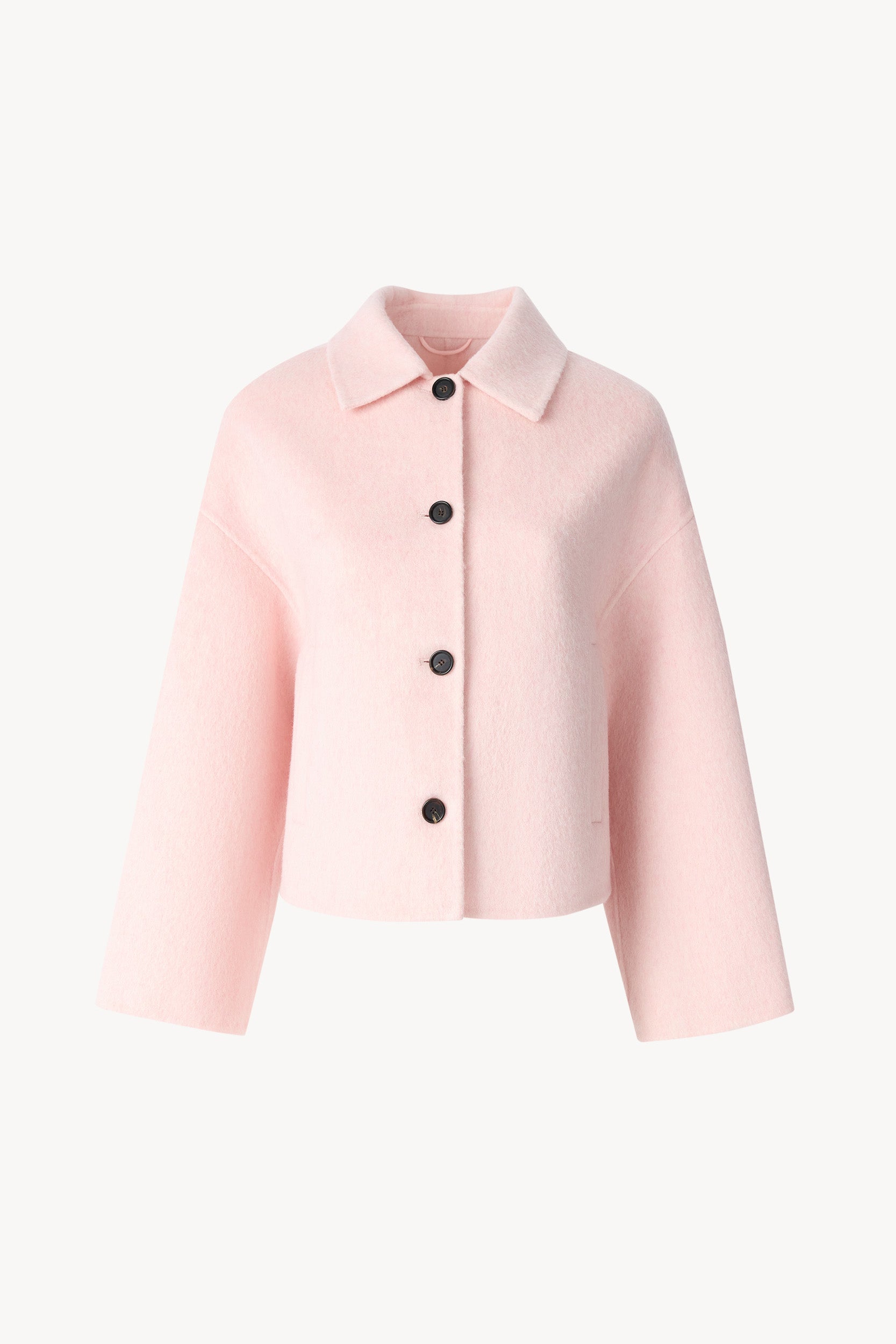 Cropped wool coat (164 cm) Pink PINXIT S/M