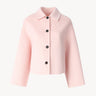 Cropped wool coat (164 cm) Pink PINXIT S/M