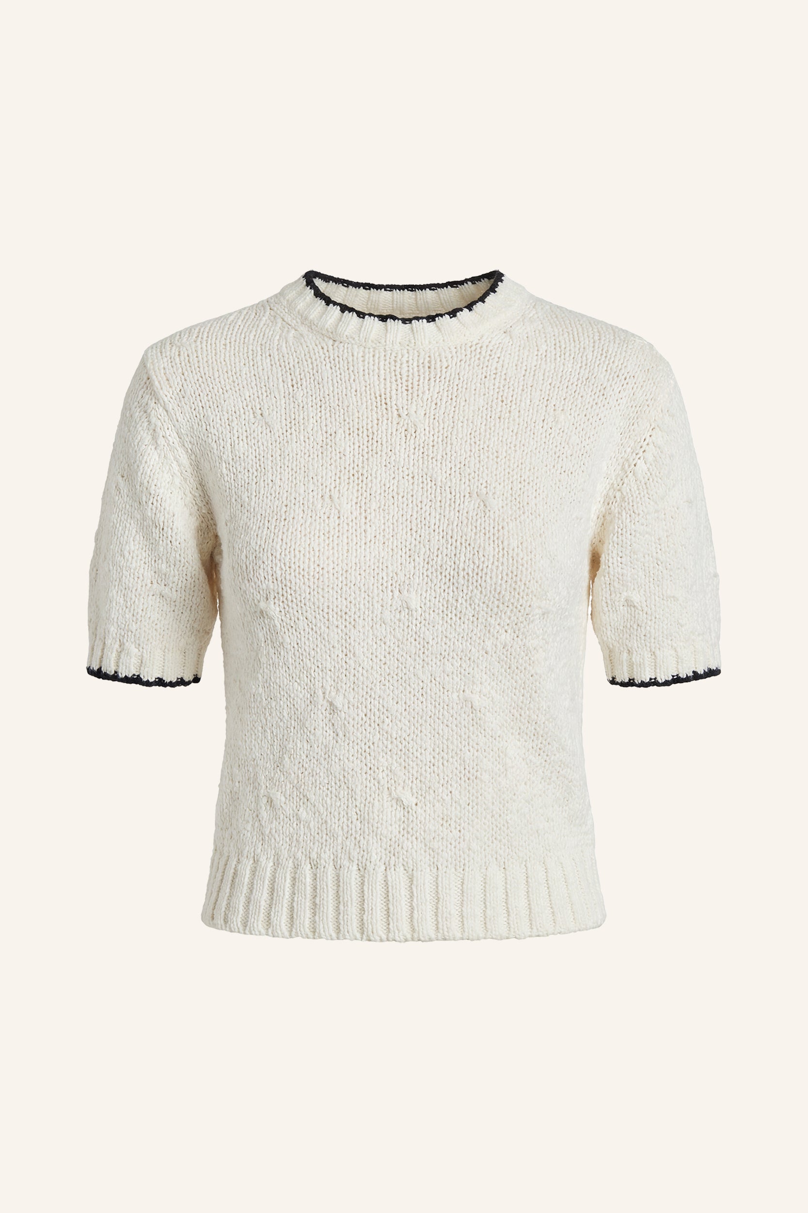 Short sleeve cotton jumper Milk PINXIT XS