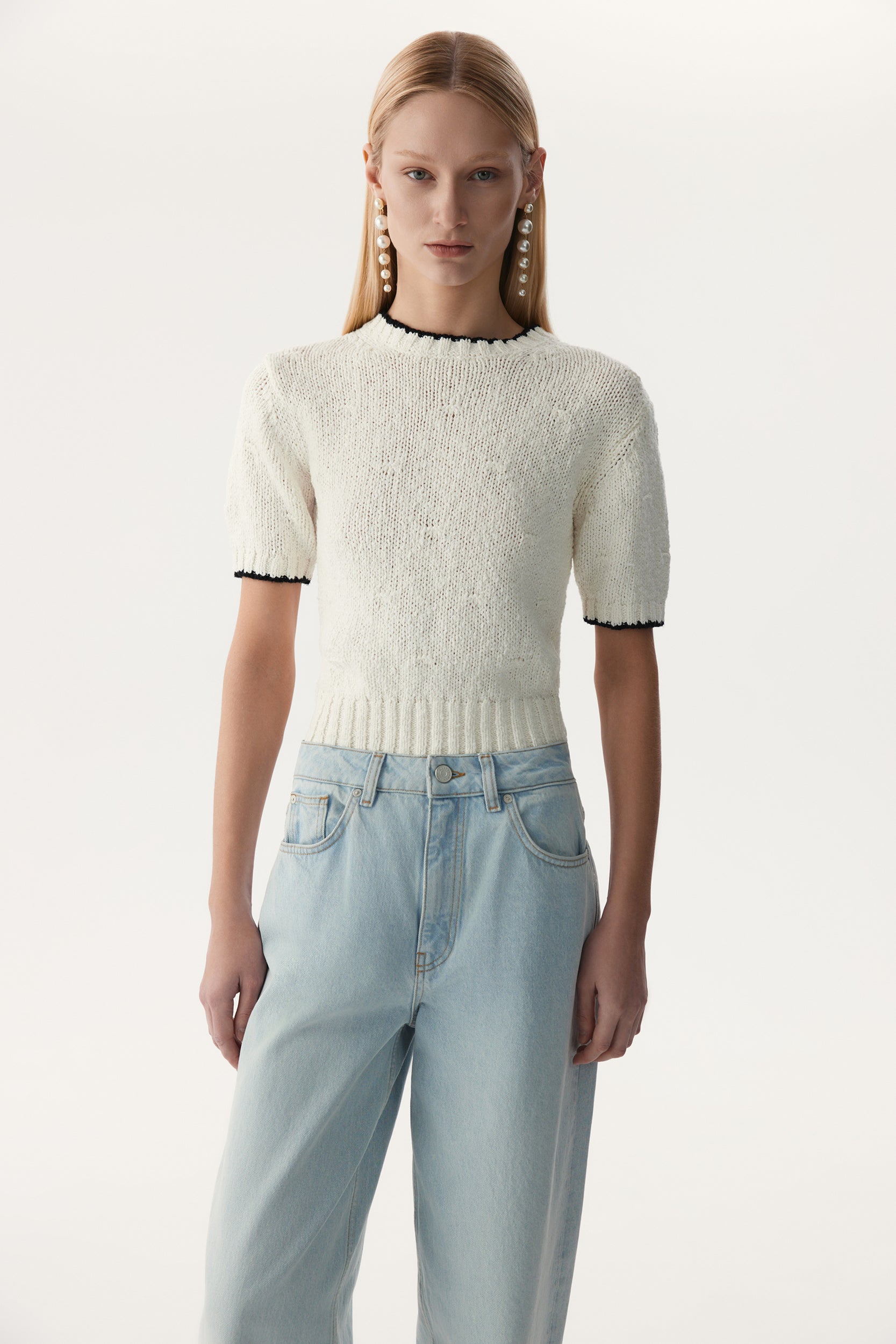 Short sleeve cotton jumper PINXIT