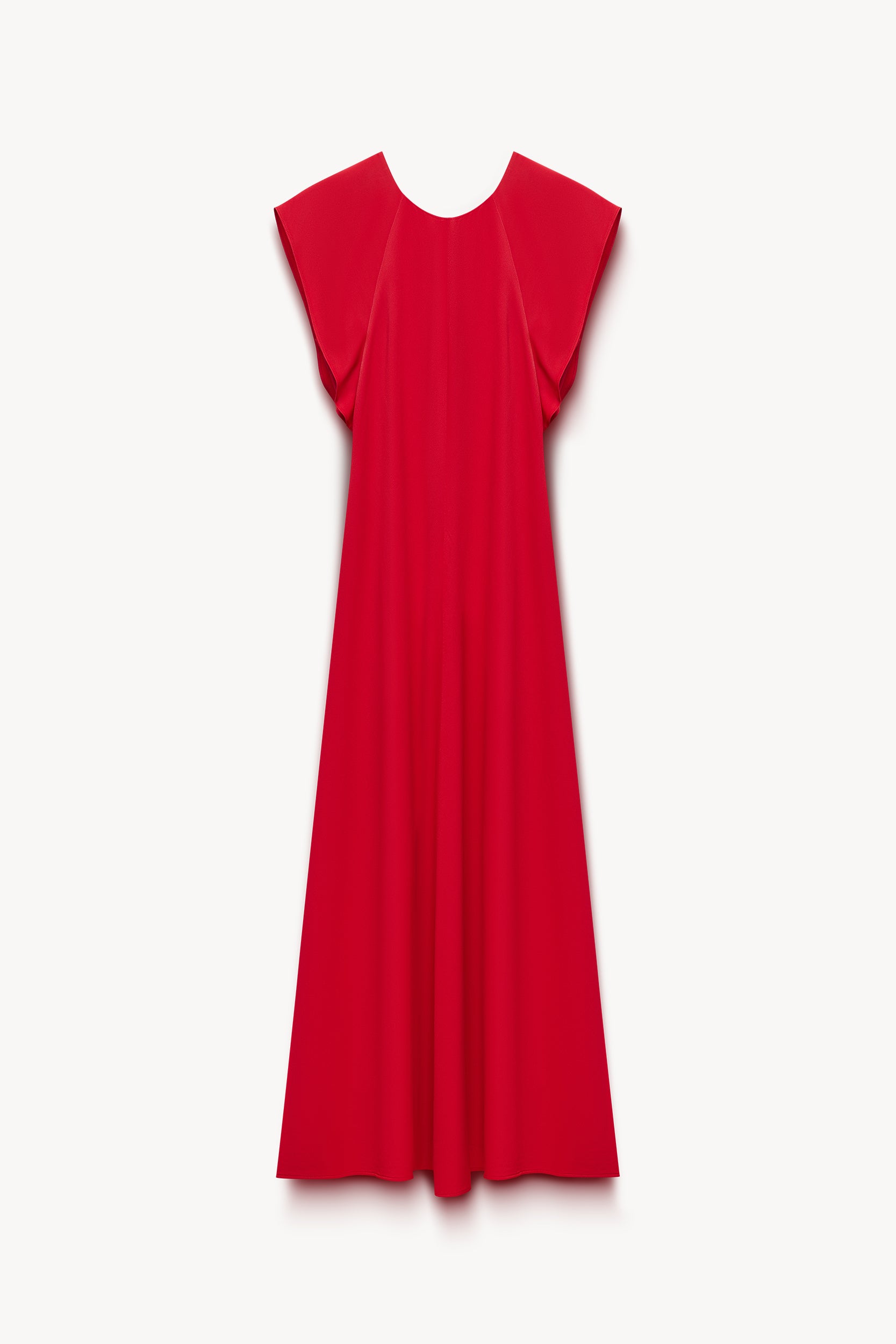 Short-sleeve satin dress Red PINXIT EU 36