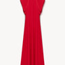 Short-sleeve satin dress Red PINXIT EU 36