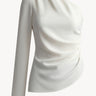 One-shoulder blouse Ecru PINXIT EU 34