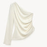 One-shoulder blouse Ecru PINXIT EU 34